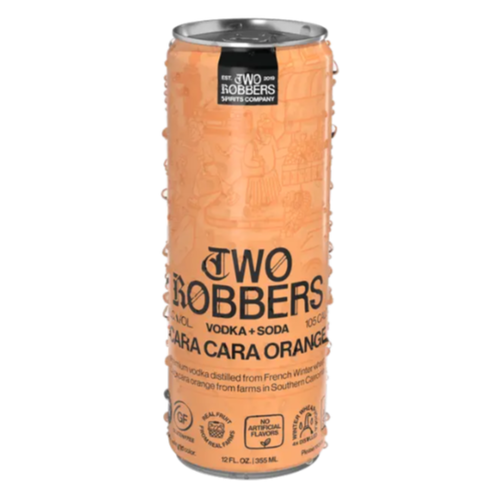 Two Robbers Two Robbers / Cara Cara Orange Vodka & Soda / 355mL Single Can