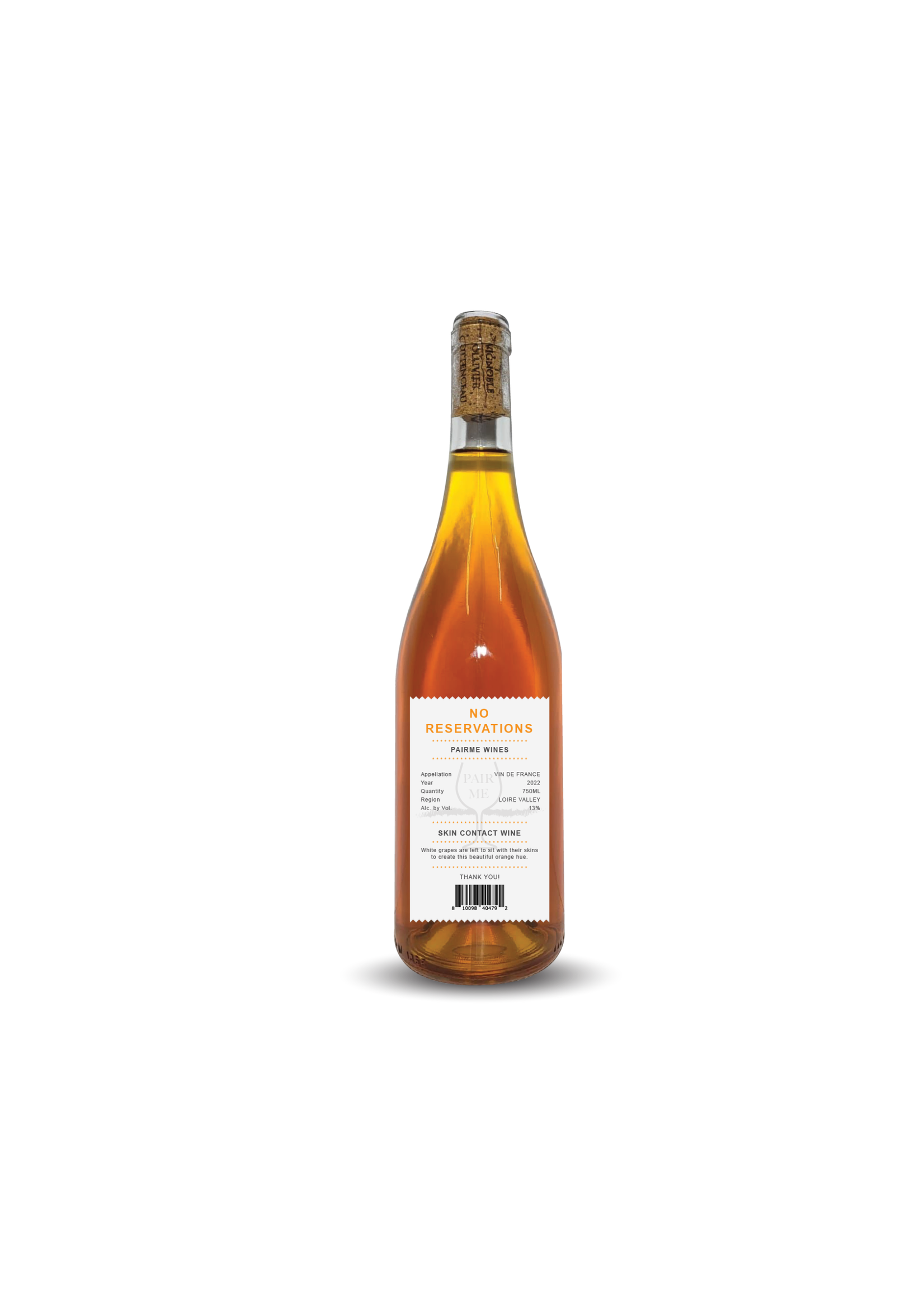 PairME PairME / No Reservations Orange Wine 2022 / 750mL