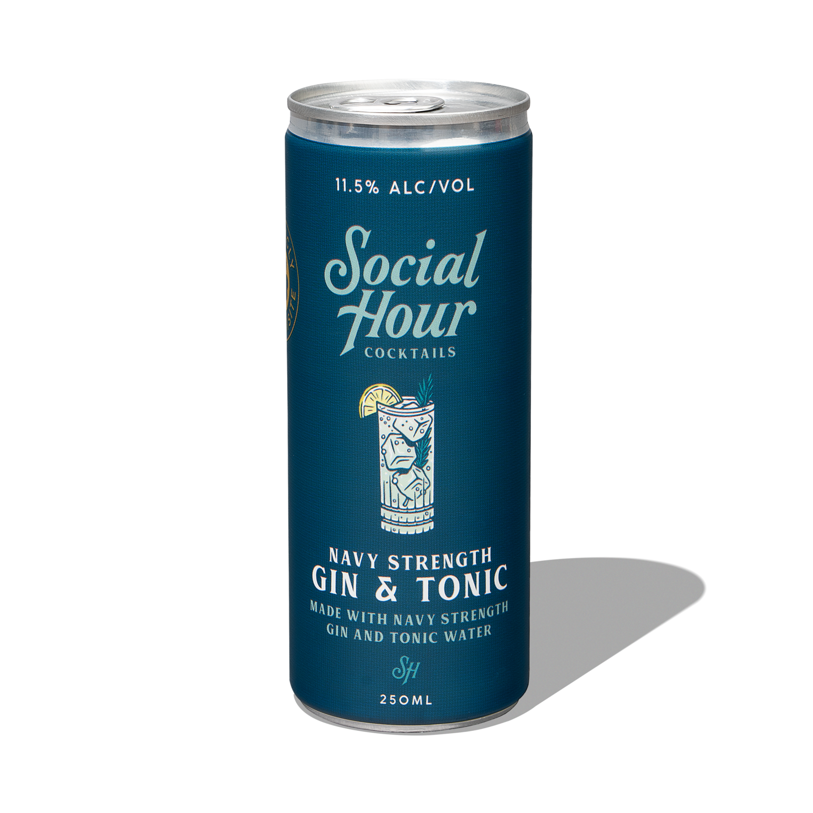 Social Hour Cocktails Social Hour Cocktails / Navy Strength Gin & Tonic / 250mL Single Can