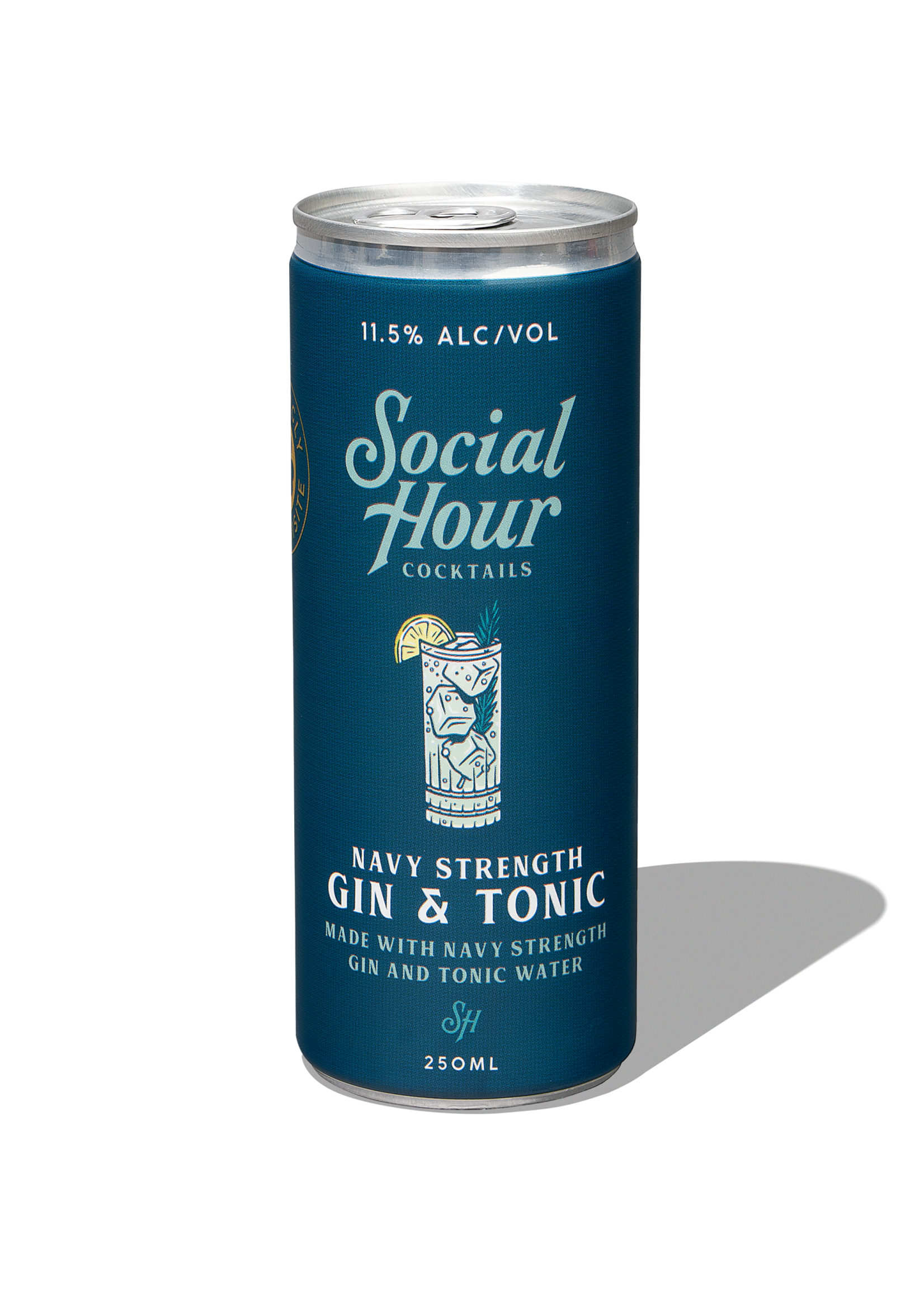 Social Hour Cocktails Social Hour Cocktails / Navy Strength Gin & Tonic / 250mL Single Can