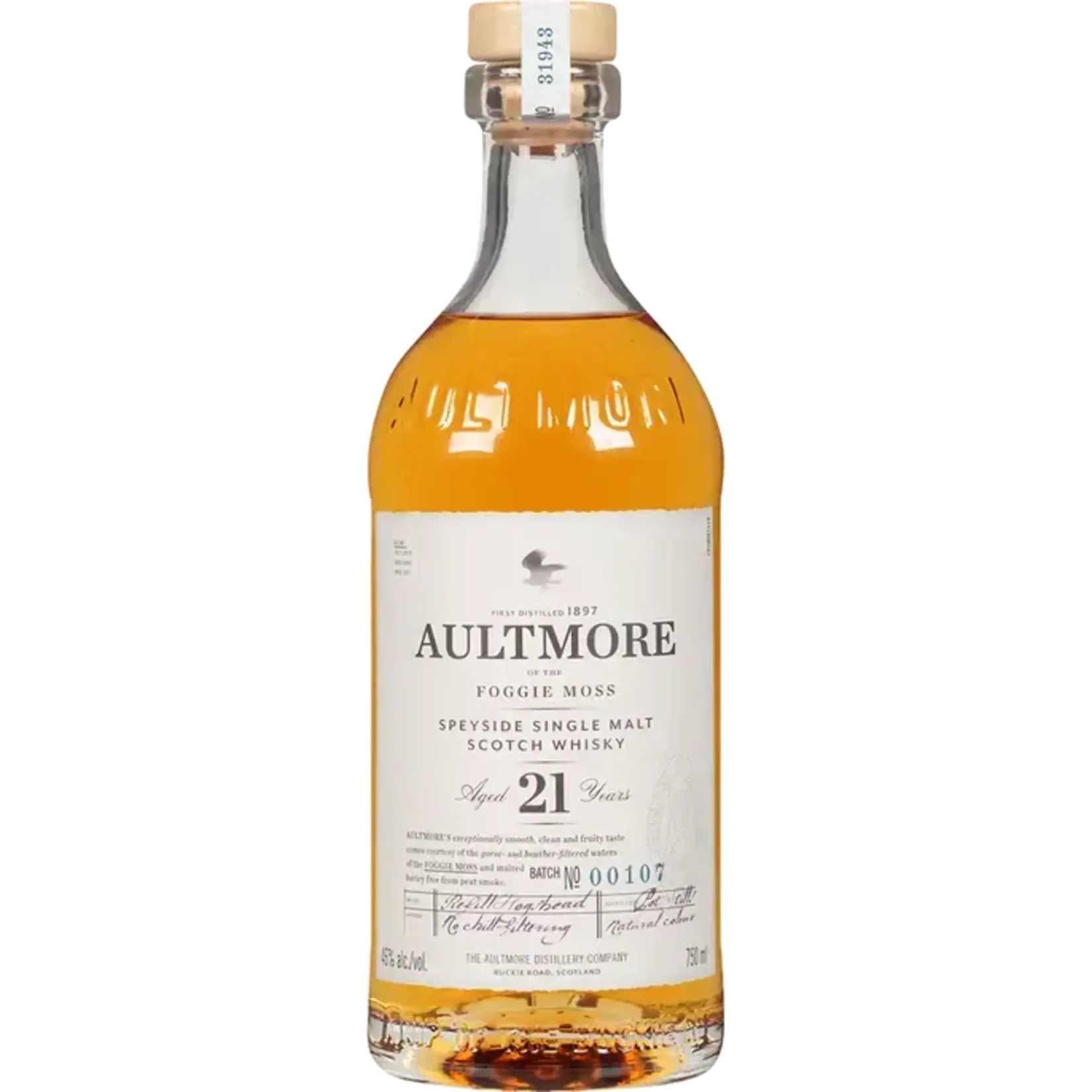 Aultmore Aultmore / 21 Year Old Single Malt Scotch Whisky / 750mL