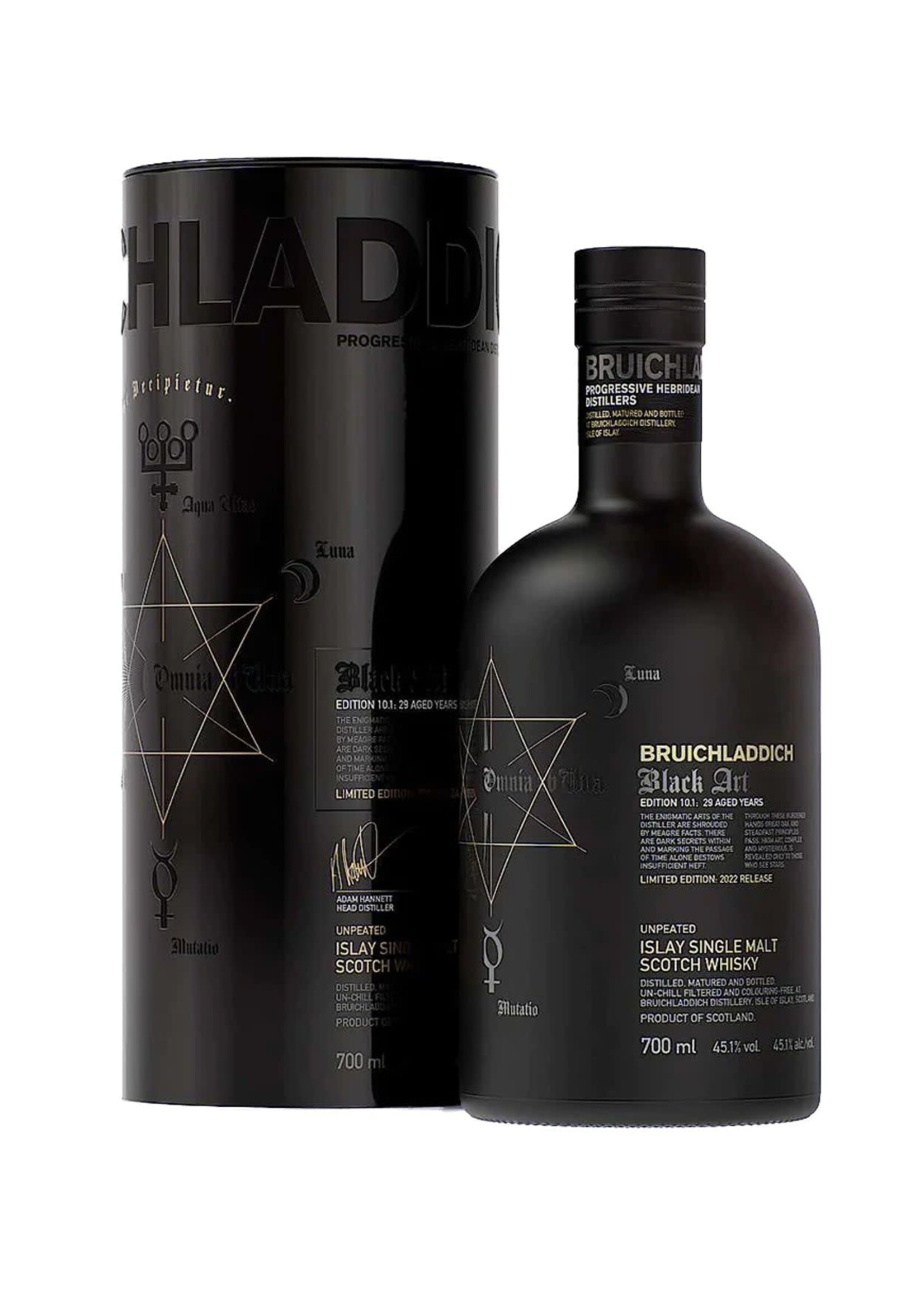 Bruichladdich Bruichladdich / Black Art 10.1 Edition 29 Year Old Unpeated Single Malt Scotch Whisky / 750mL