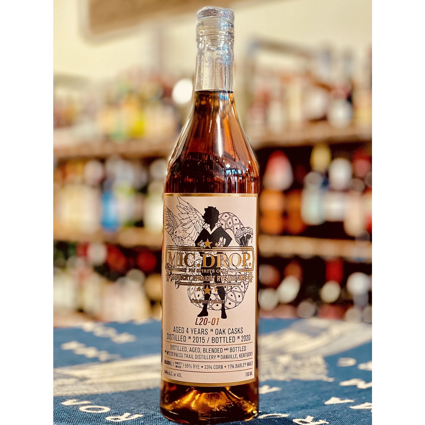 Mic Drop Mic Drop / L20-01 4 Year Old Kentucky Straight Rye Whiskey / 750mL