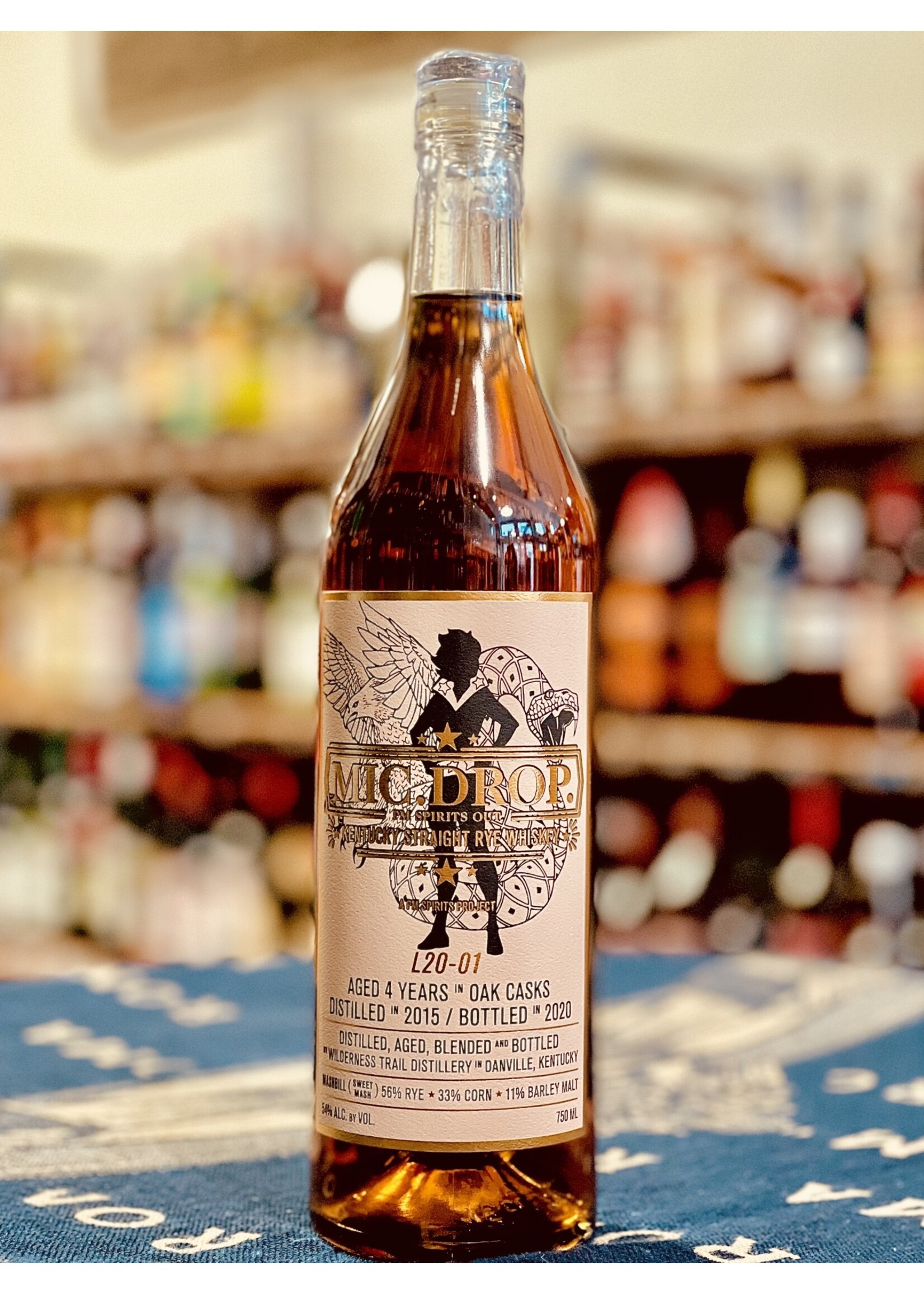 Mic Drop Mic Drop / L20-01 4 Year Old Kentucky Straight Rye Whiskey / 750mL