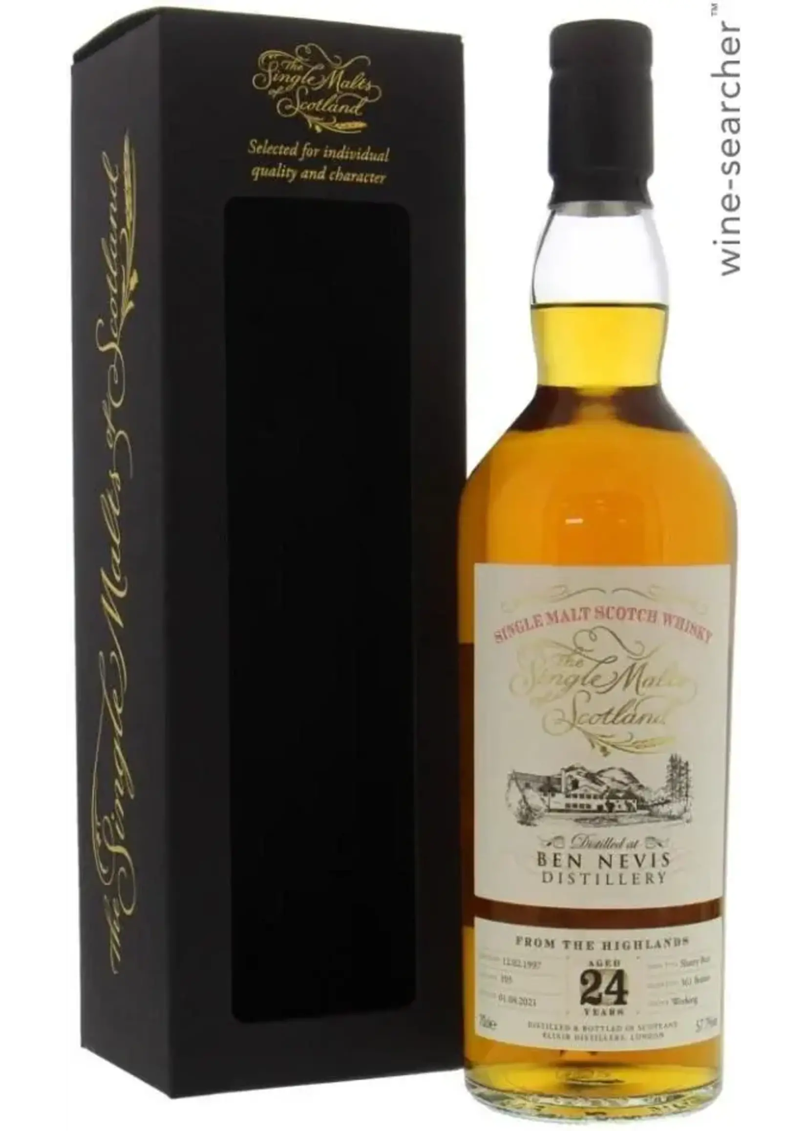 Single Malts of Scotland The Single Malts of Scotland / Ben Nevis 24 Year Old Single Malt Scotch Whisky / 700mL