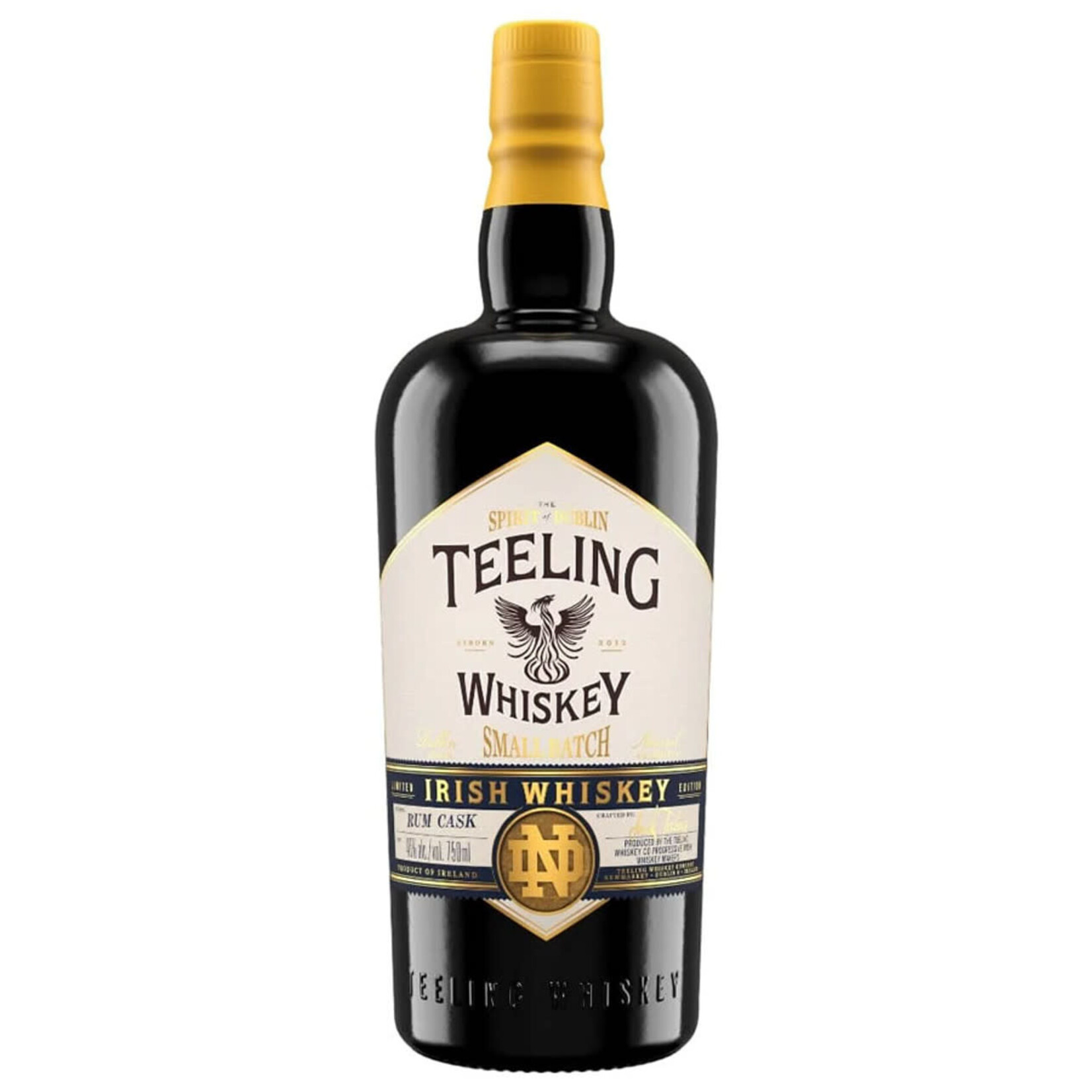 Teeling Teeling Whiskey / Limited Edition Small Batch Rum Cask Finished Irish Whiskey 92 Proof Notre Dame Label / 750mL