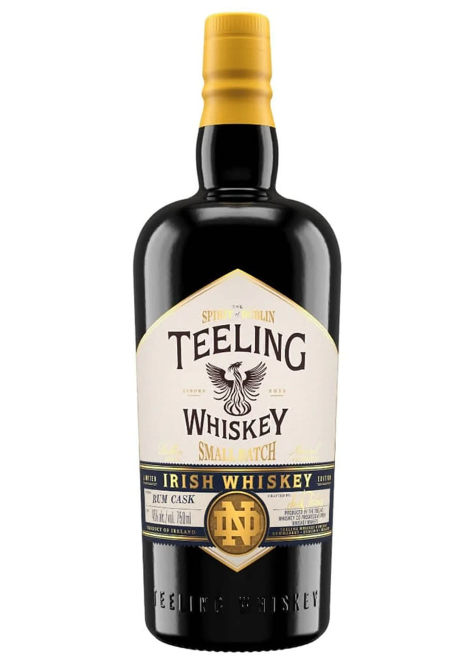 Teeling Teeling Whiskey / Limited Edition Small Batch Rum Cask Finished Irish Whiskey 92 Proof Notre Dame Label / 750mL