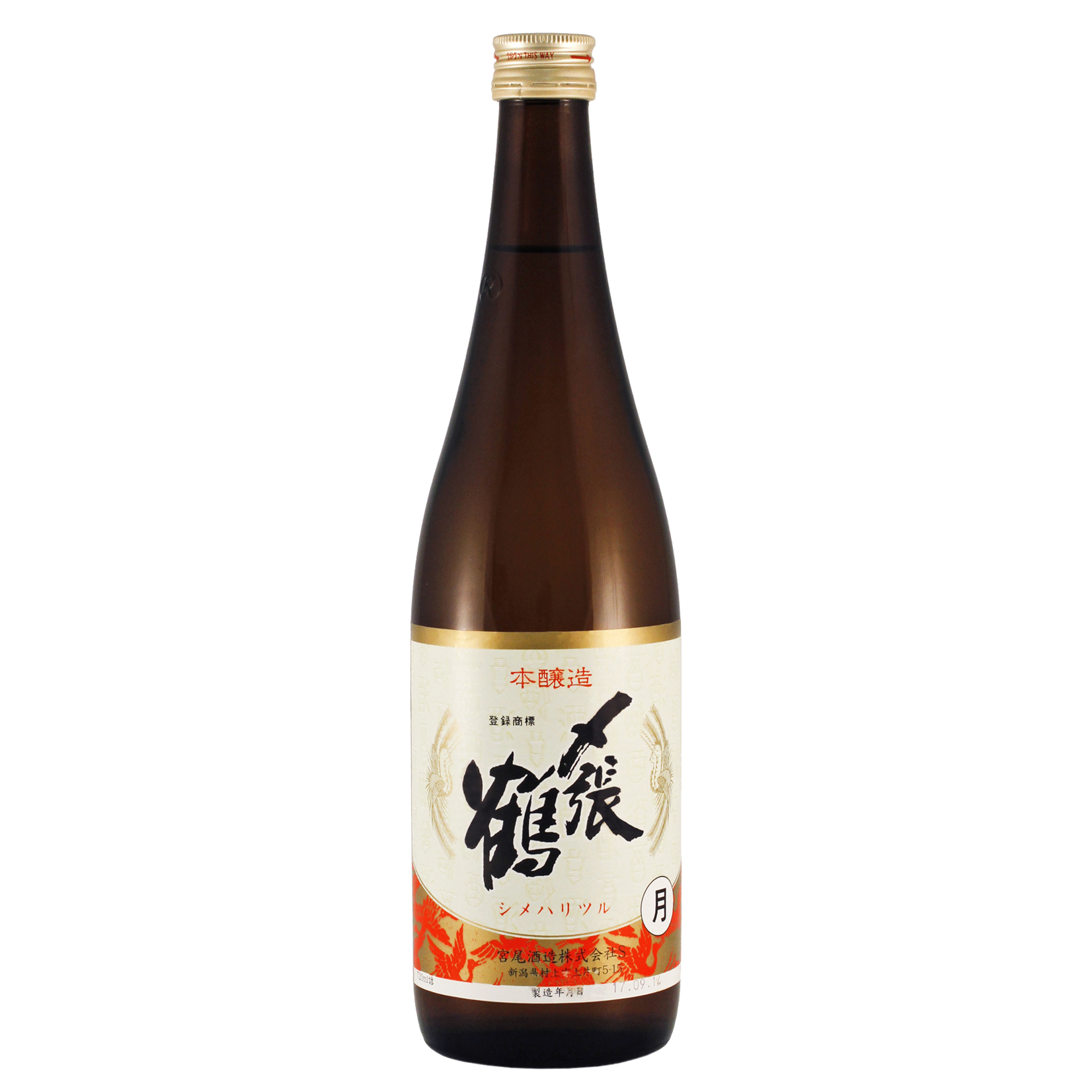 Miyao Shuzo Miyao Shuzo / Shimeharitsuru Tsuki Honjozo / 720mL