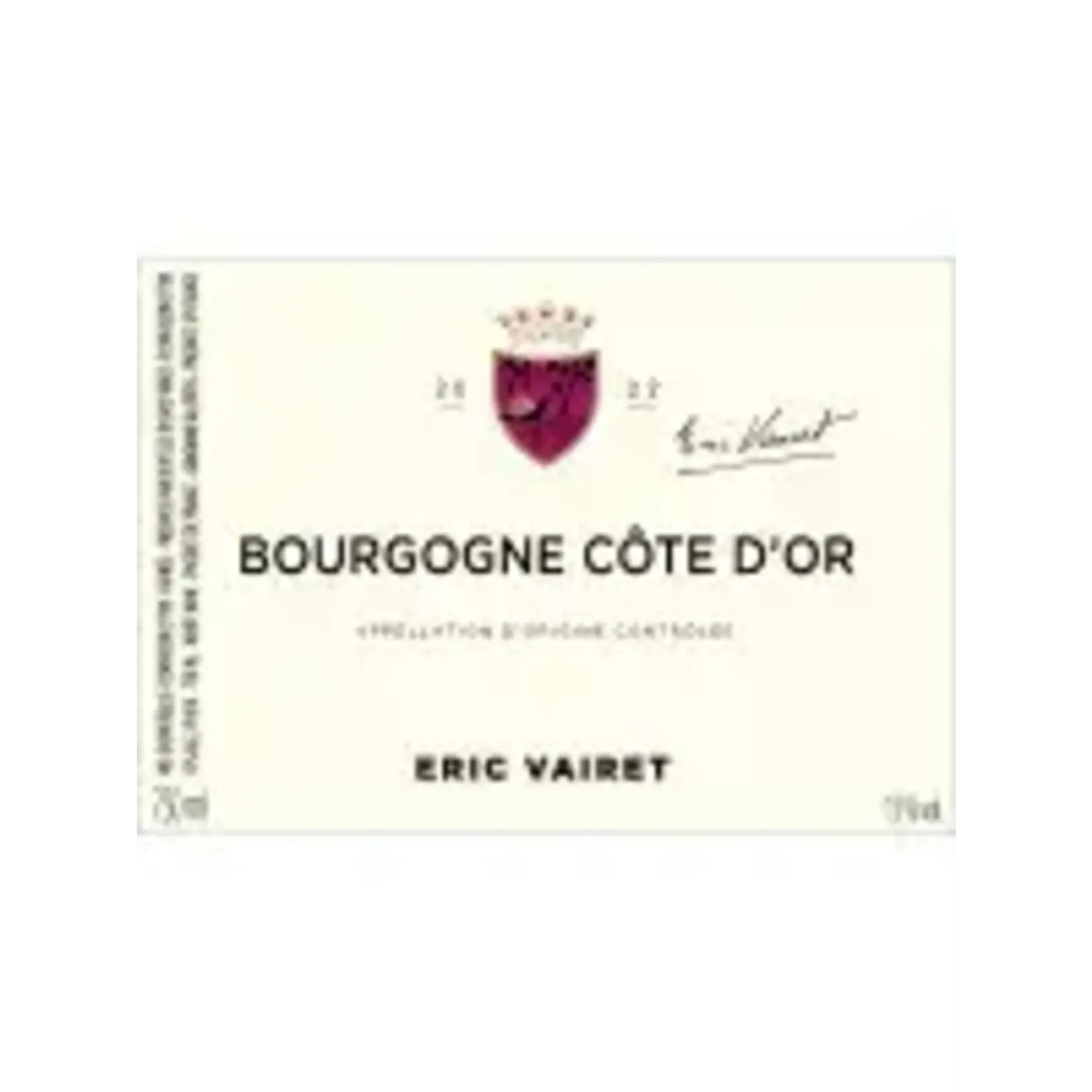 Eric Vairet Eric Vairet / Bourgogne Cote D'Or Pinot Noir / 750mL