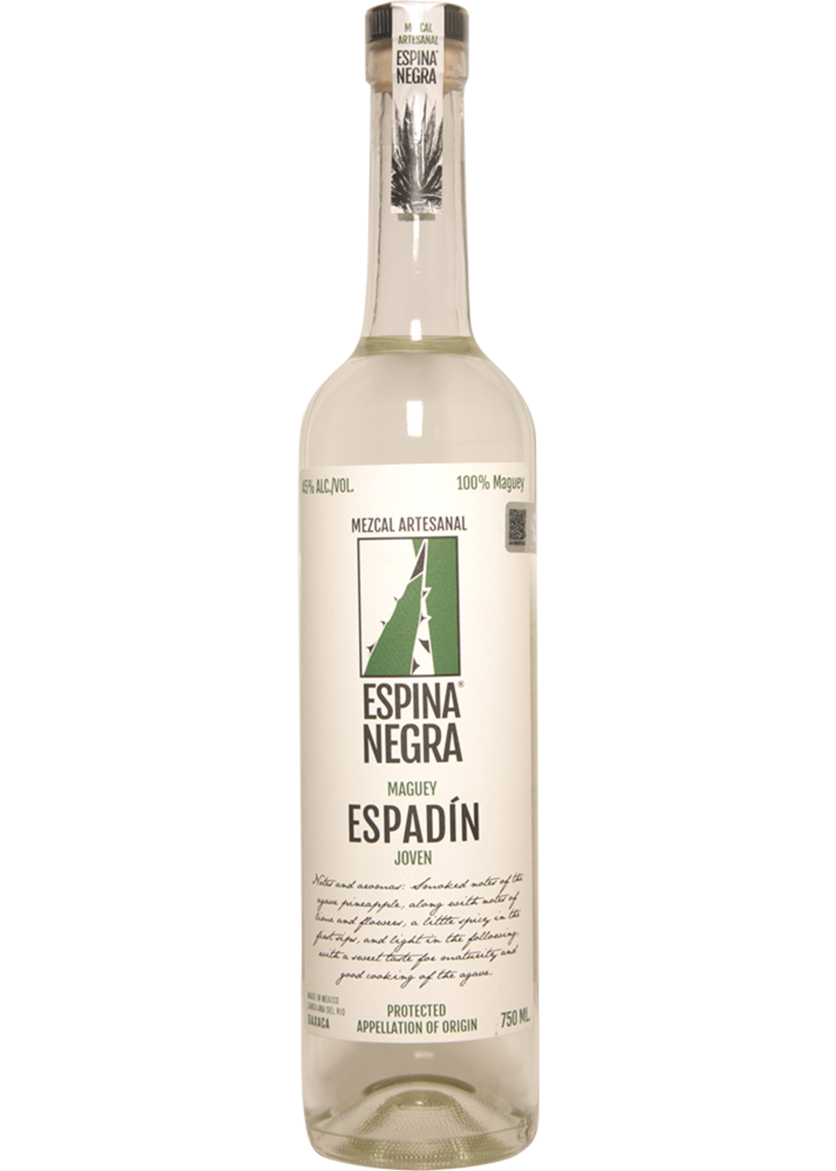 Espina Negra Espina Negra / Espadin Maguey Joven Mezcal Artesanal / 750mL