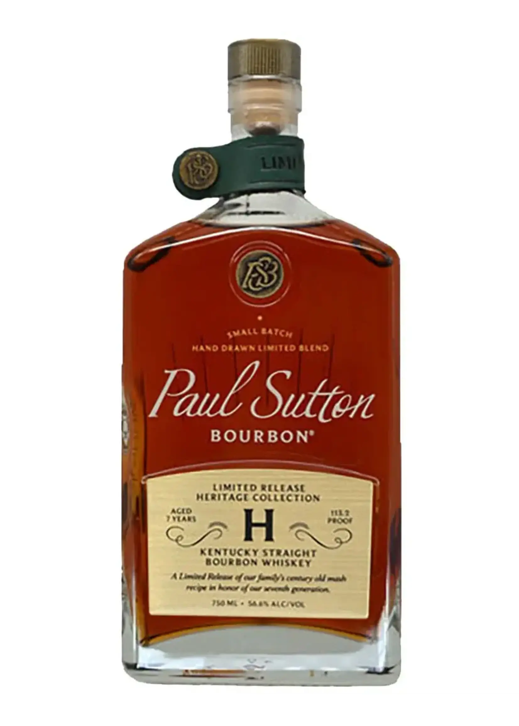 Paul Sutton Paul Sutton / Limited Release Heritage Collection 7 Years Old Kentucky Straight Bourbon Whiskey 112 Proof / 750mL