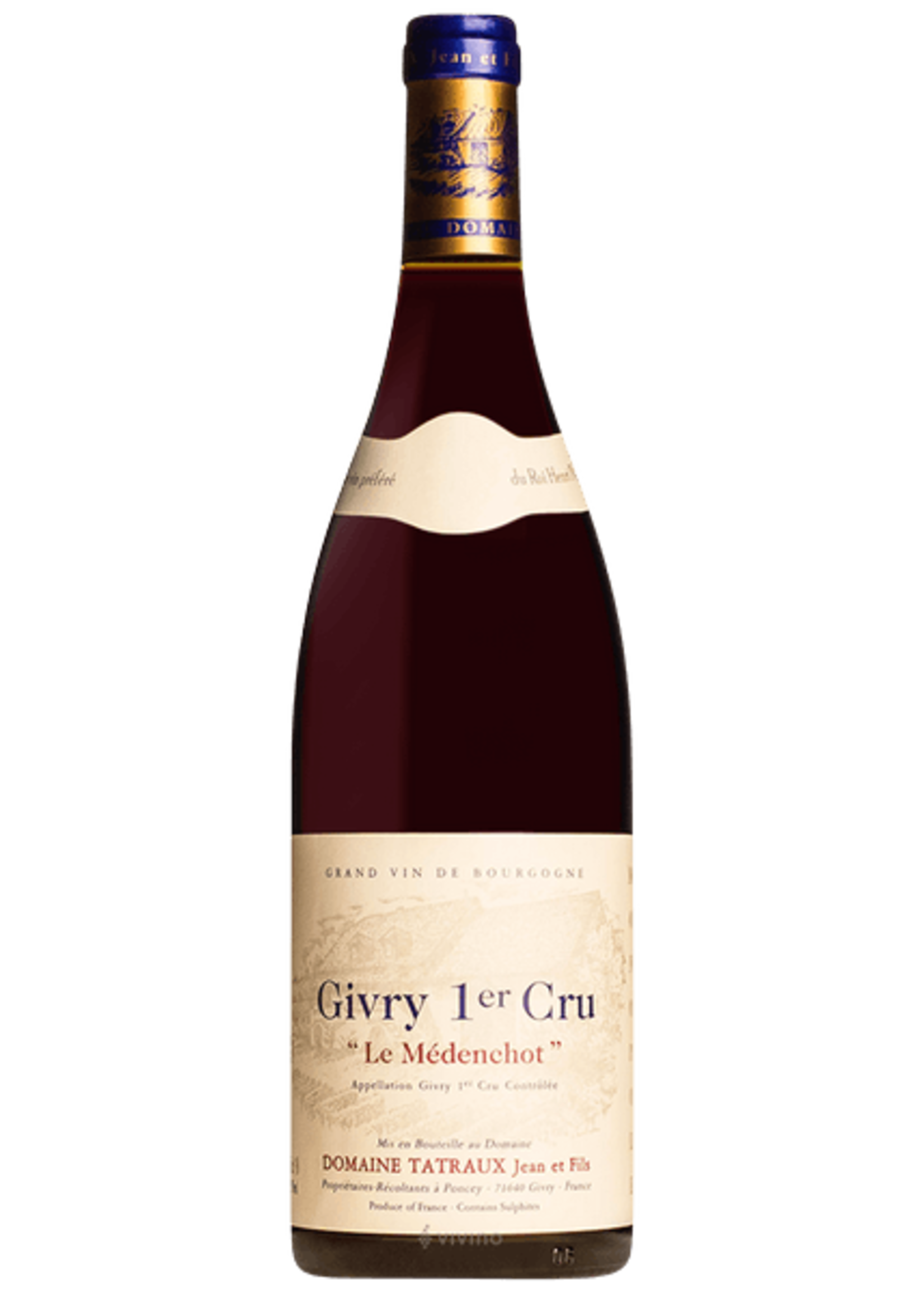 Domaine Tatraux Jean & Fils Domaine Tatraux Jean & Fils / Givry 1er Cru Monopole Le Medenchot / 750mL