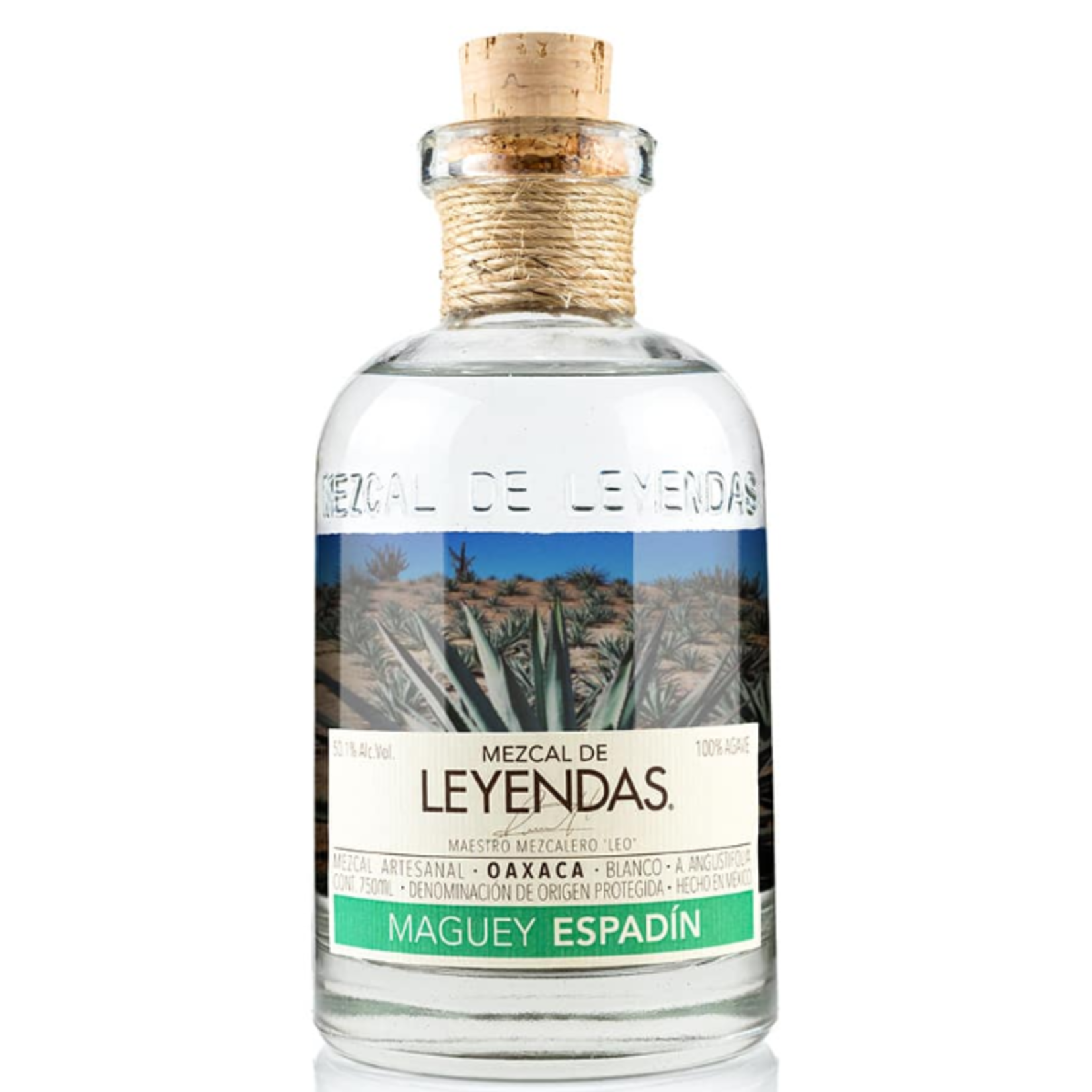 Mezcales de Leyenda Mezcal de Leyendas / Espadin Oaxaca Blanco Mezcal Artesanal / 750mL