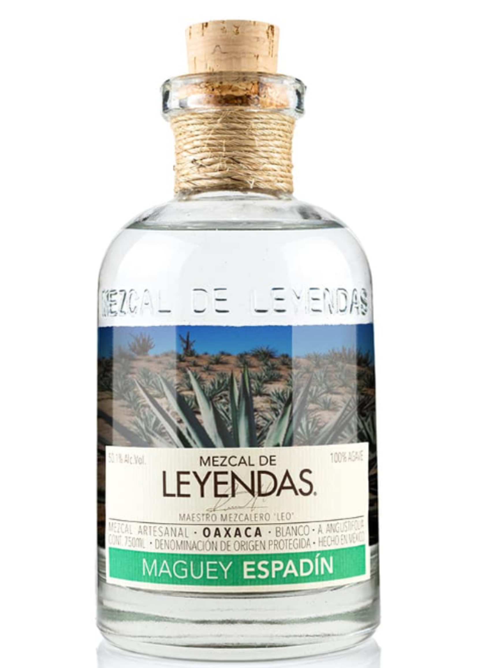 Mezcales de Leyenda Mezcal de Leyendas / Espadin Oaxaca Blanco Mezcal Artesanal / 750mL