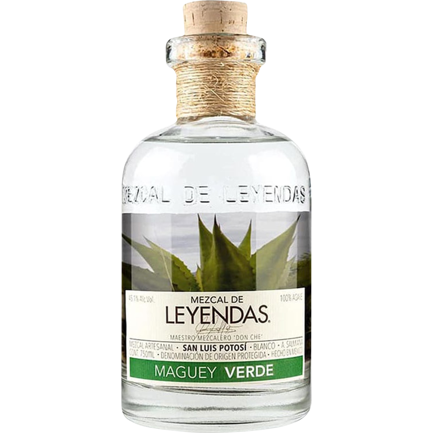 Mezcales De Leyendas Mezcal de Leyendas / San Luis Potosi Maguey Verde / 750mL