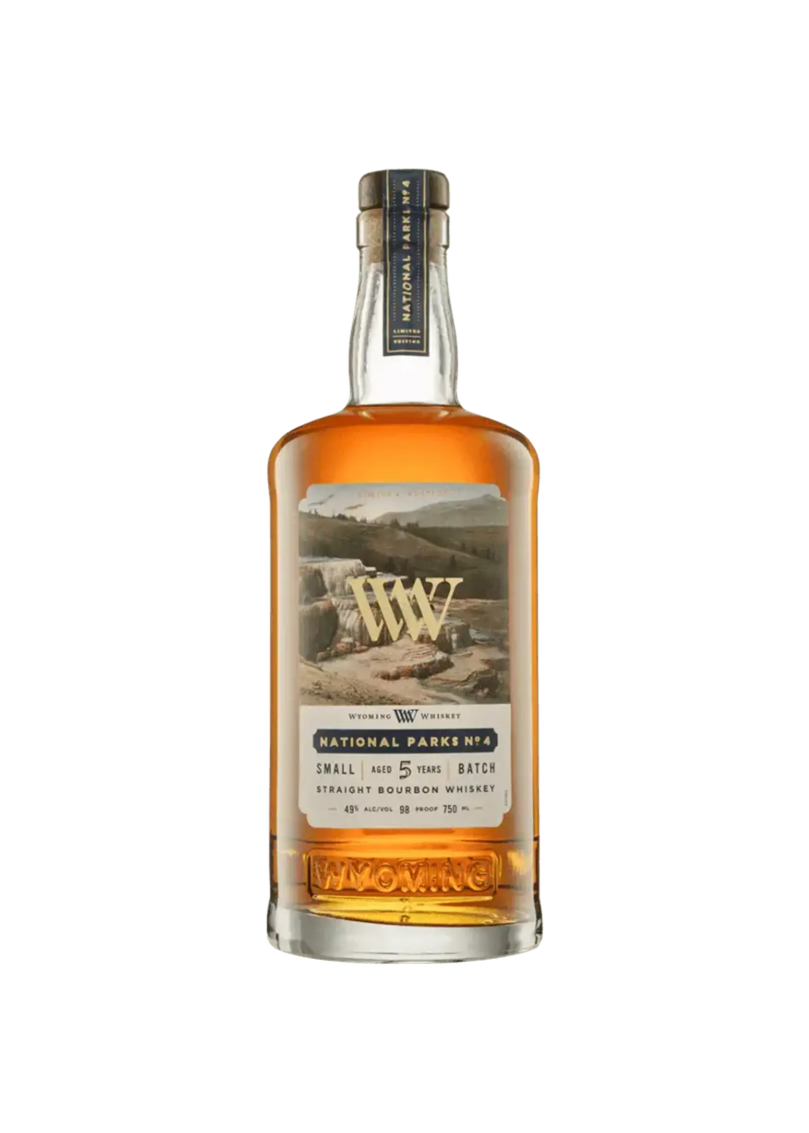 Wyoming Whiskey Wyoming Whiskey / Limited Edition 5 Years Old Small Batch National Parks No. 4 Straight Bourbon Whiskey / 750mL