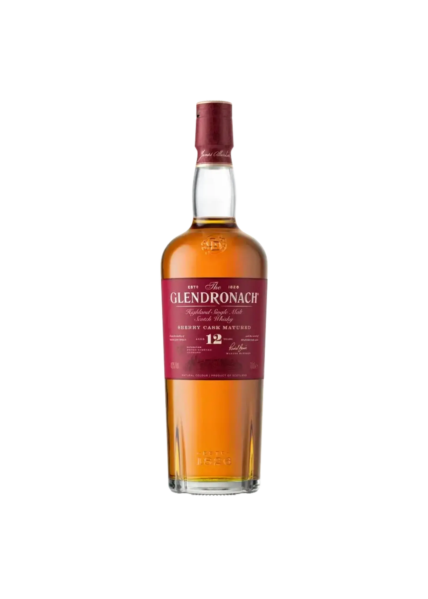 The Glendronach The GlenDronach / 12 Years Old Sherry Cask Matured Highland Single Malt Scotch Whisky 86 Proof / 700mL