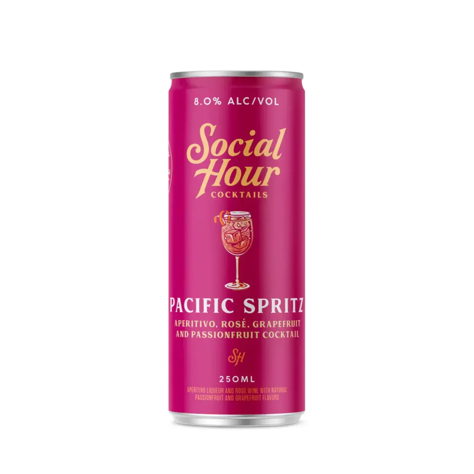 Social Hour Cocktails Social Hour Cocktails / Passionfruit Pacific Spritz / 250mL Single Can