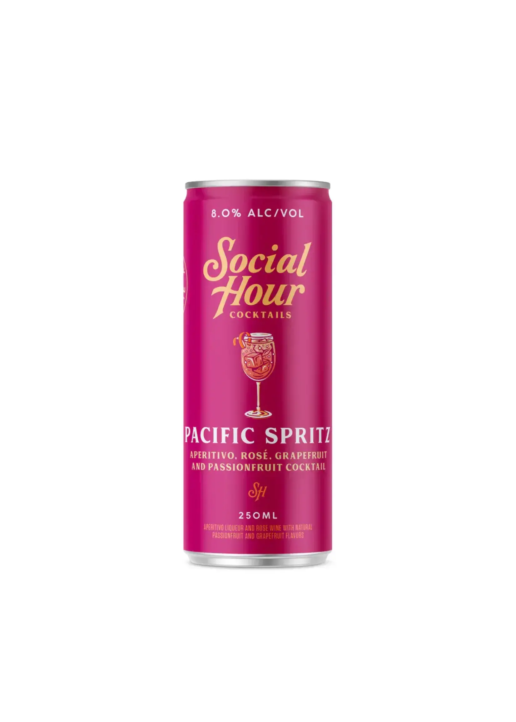 Social Hour Cocktails Social Hour Cocktails / Passionfruit Pacific Spritz / 250mL Single Can