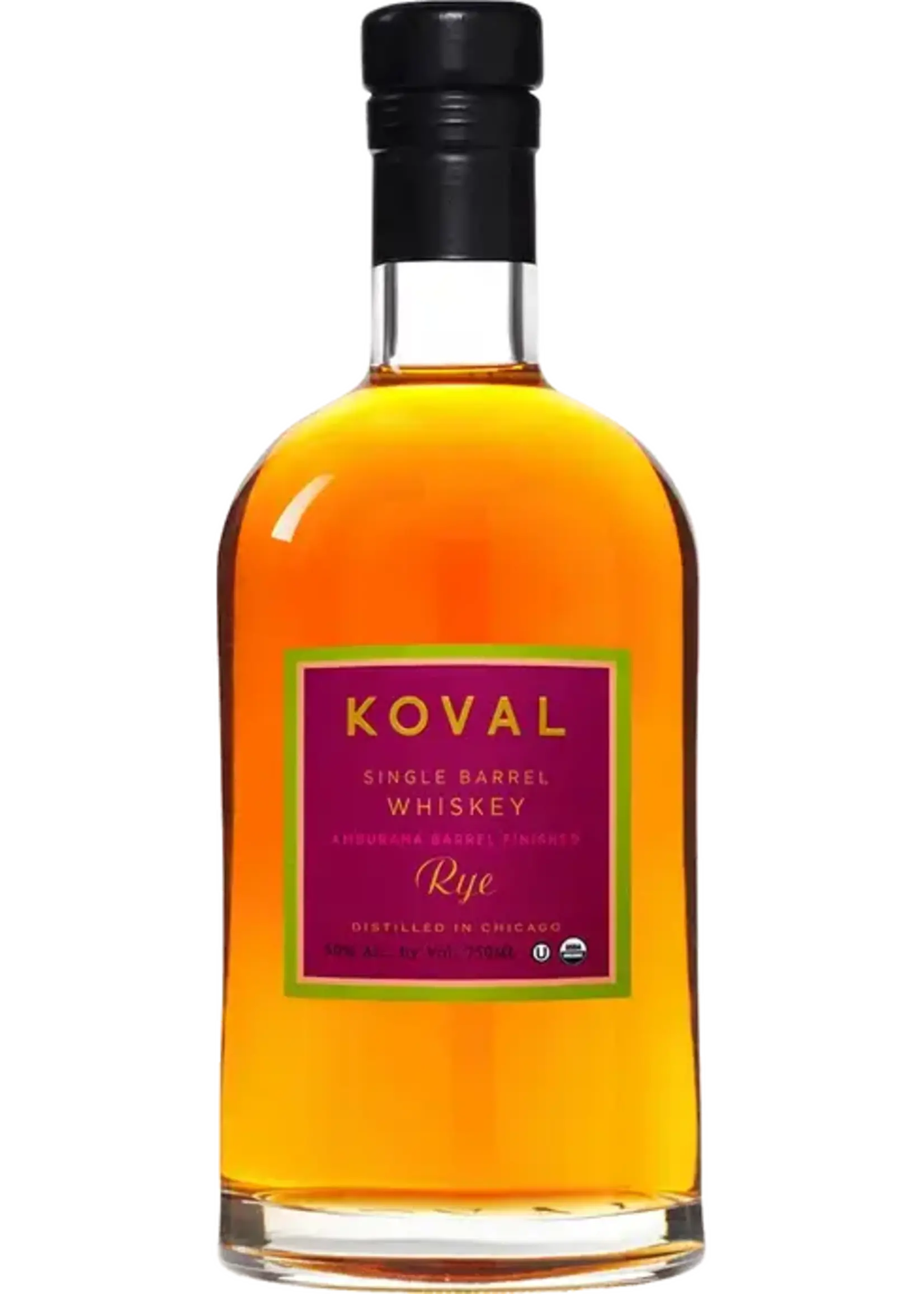 Koval Koval / Amburana Barrel Finished Single Barrel Rye Whiskey / 750mL