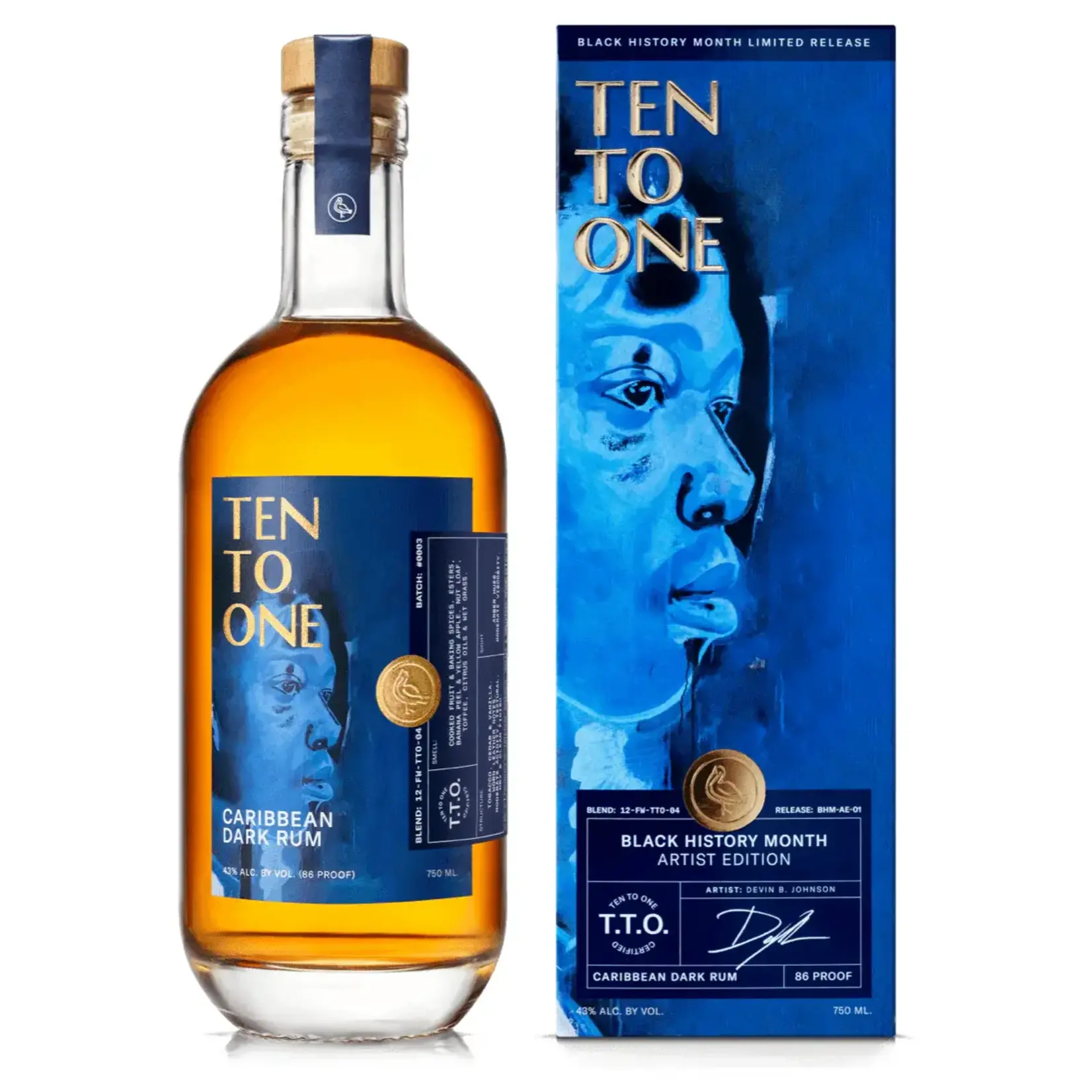 Ten To One Ten To One / Black History Month Artist Edition Dark Rum / 750mL