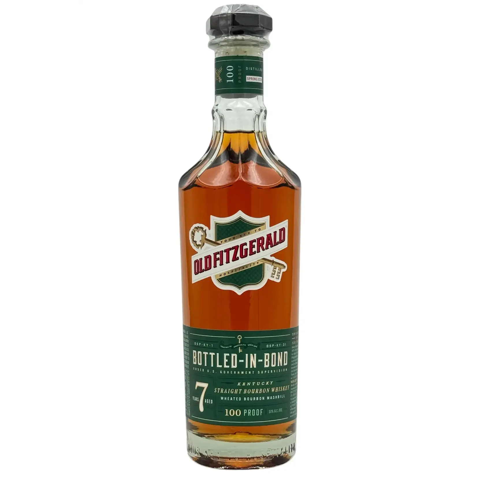 Old Fitzgerald Old Fitzgerald / 7 Years Old Bottled-In-Bond Wheated Bourbon Mashbill Kentucky Straight Bourbon Whiskey 100 Proof / 700mL