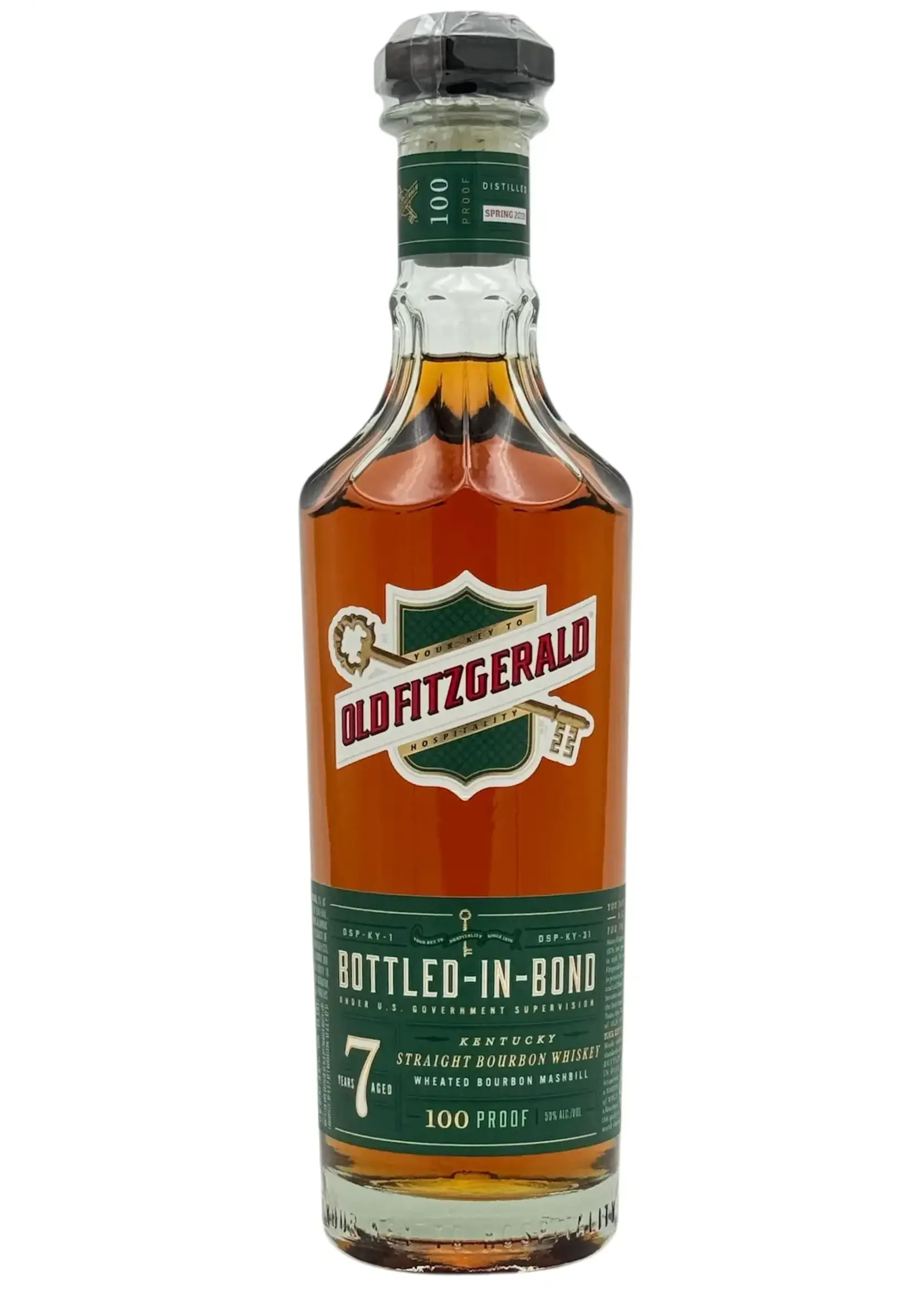Old Fitzgerald Old Fitzgerald / 7 Years Old Bottled-In-Bond Wheated Bourbon Mashbill Kentucky Straight Bourbon Whiskey 100 Proof / 700mL
