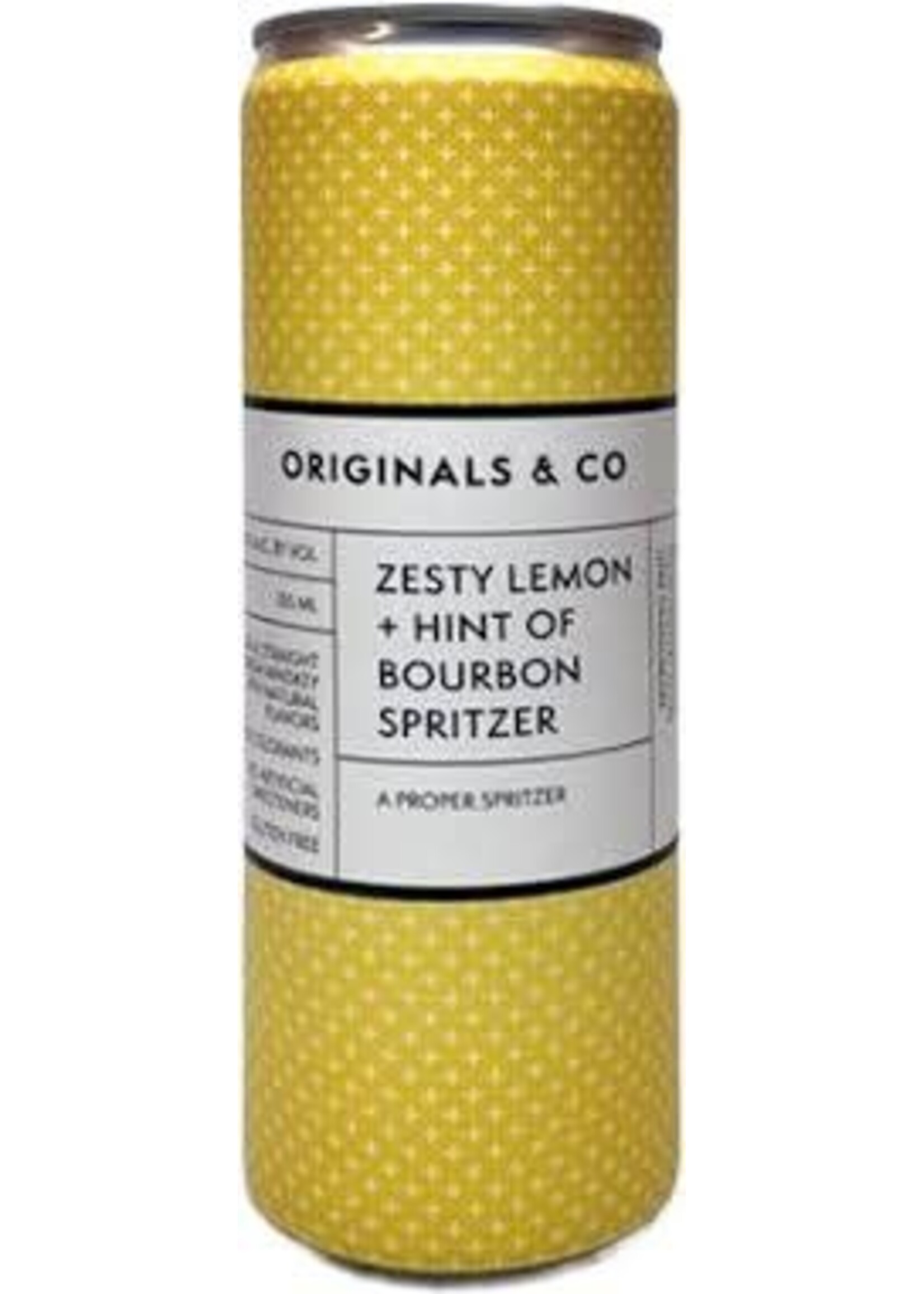 Originals & Co Originals & Co / Zesty Lemon + Hint of Bourbon Spritzer / 355mL Single Can