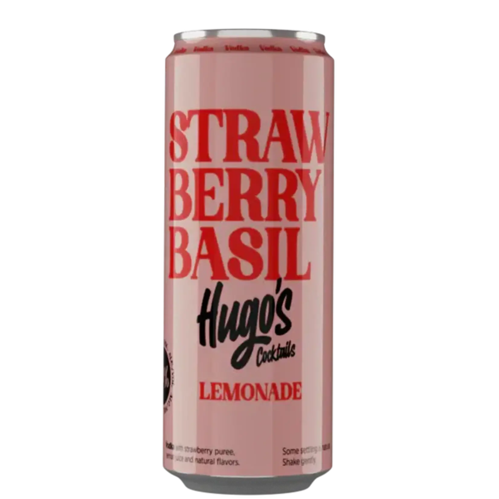 Hugo’s Cocktails Hugo’s Cocktails / Strawberry Basil Lemonade / Single 250mL Can