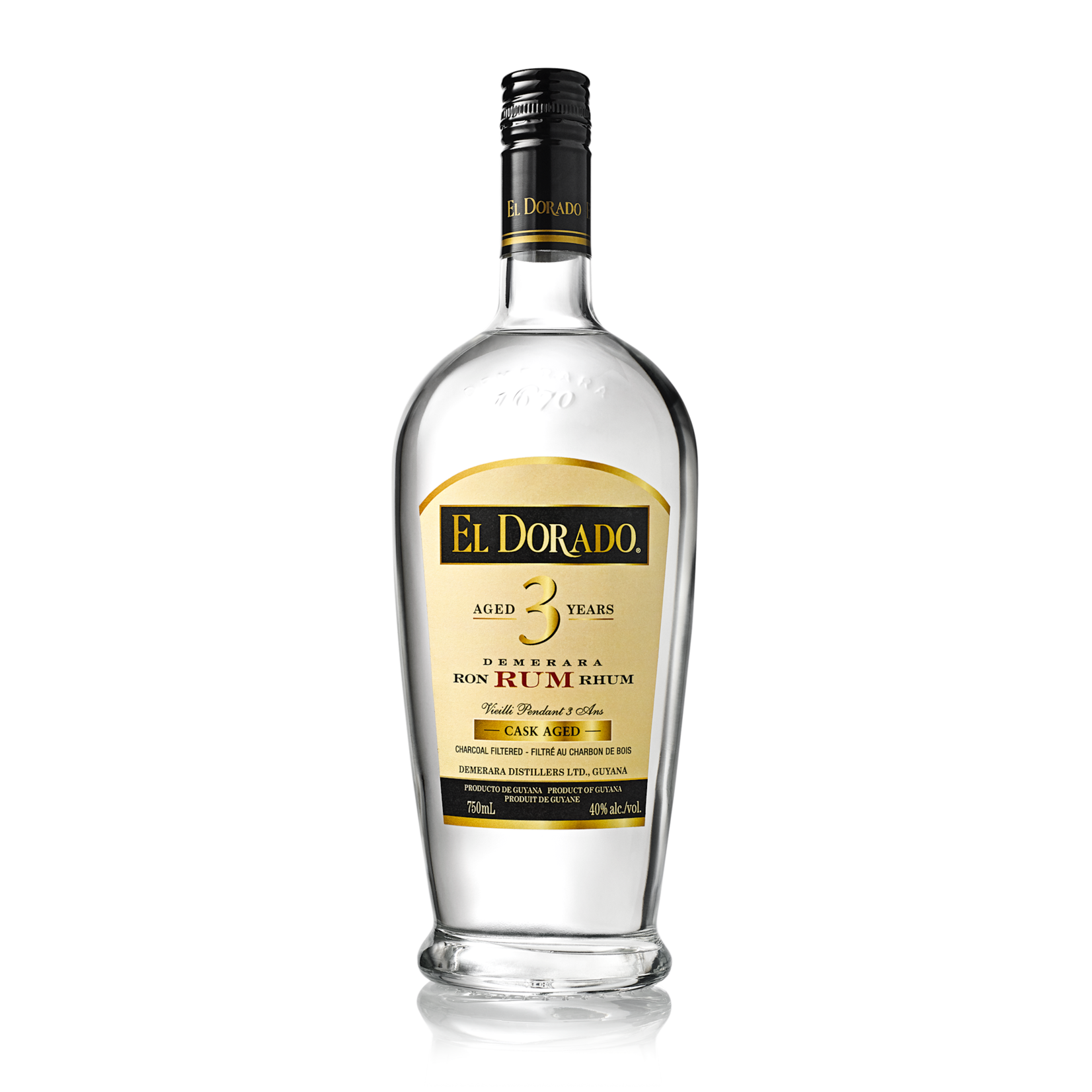 El Dorado Rum El Dorado Rum / 3 Year Old Cask Aged Demerara Rum / 750mL