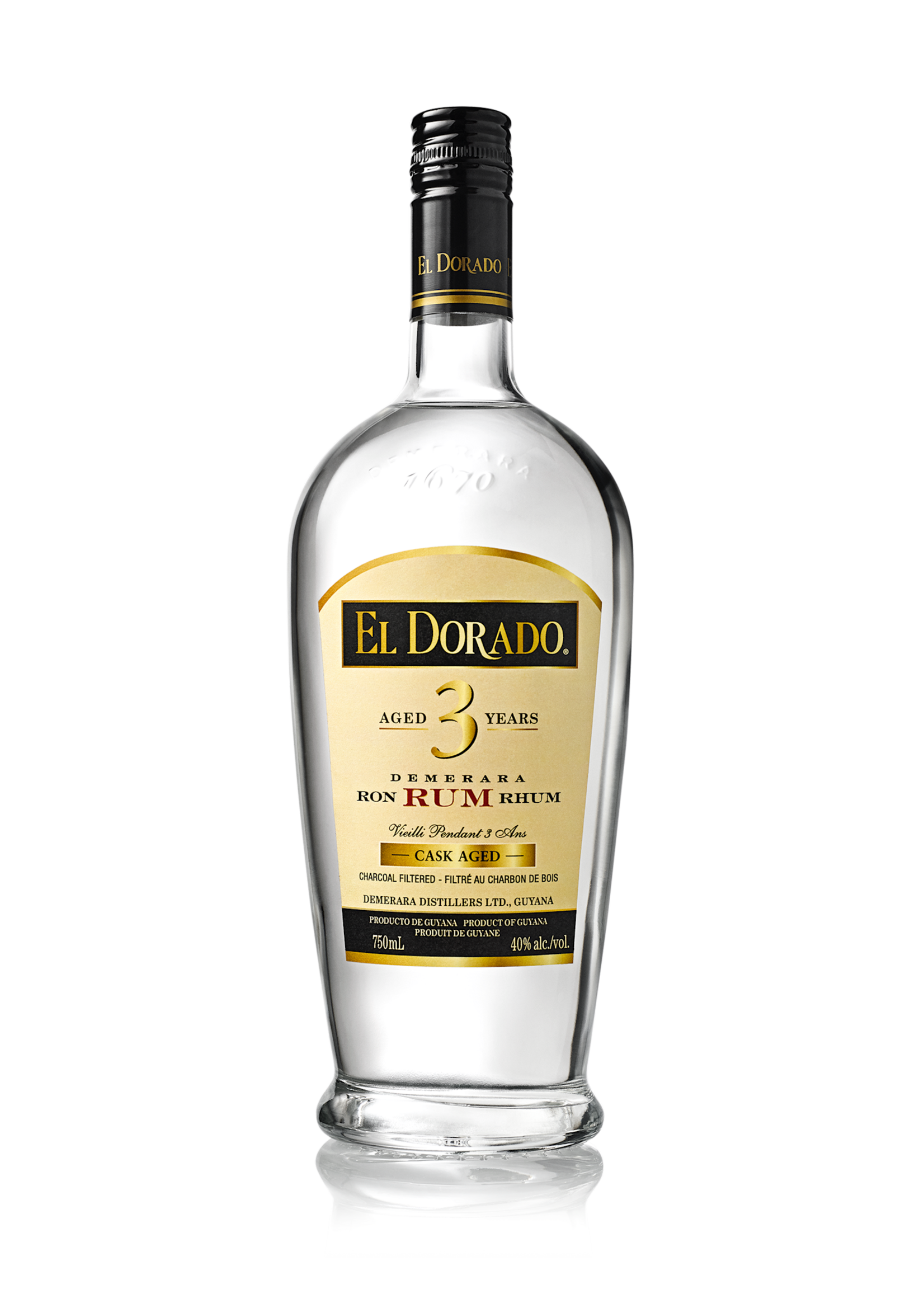 El Dorado Rum El Dorado Rum / 3 Year Old Cask Aged Demerara Rum / 750mL