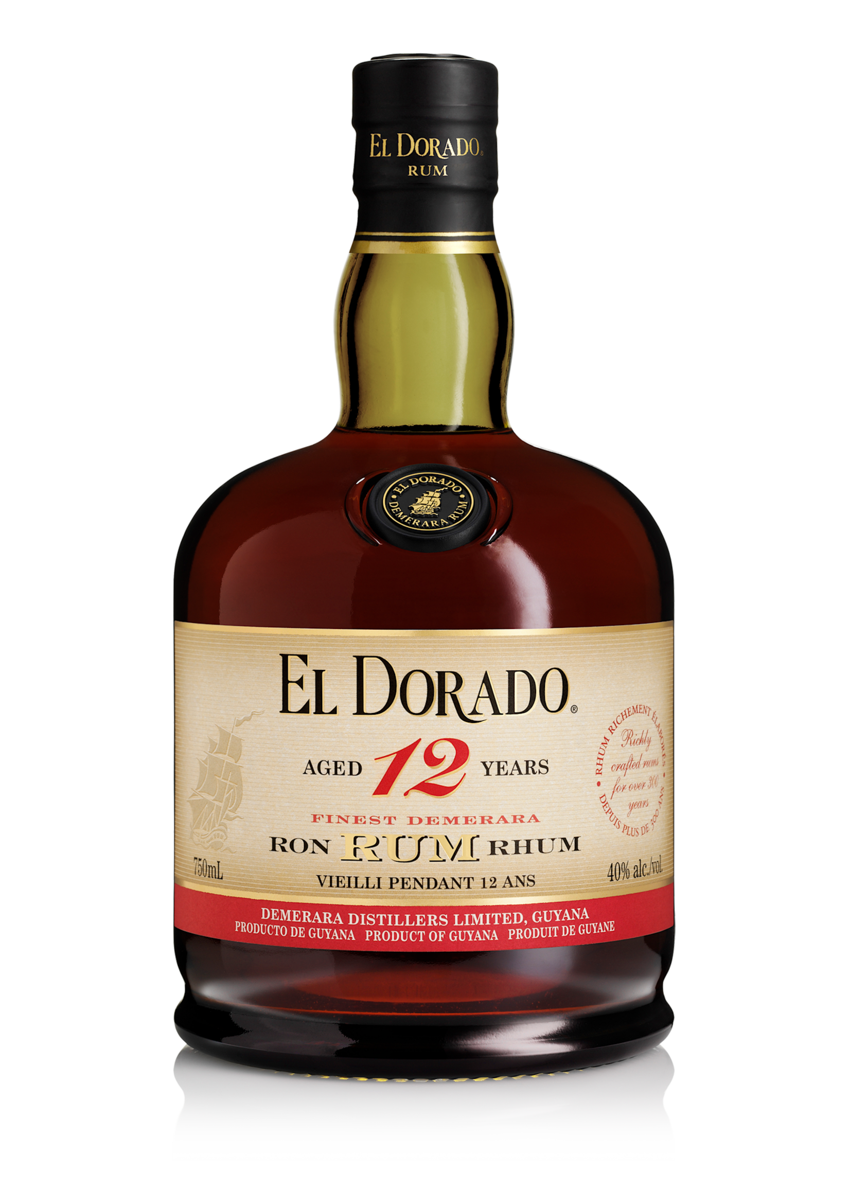 El Dorado Rum El Dorado / 12 Year Old Finest Demerara Rum / 750mL