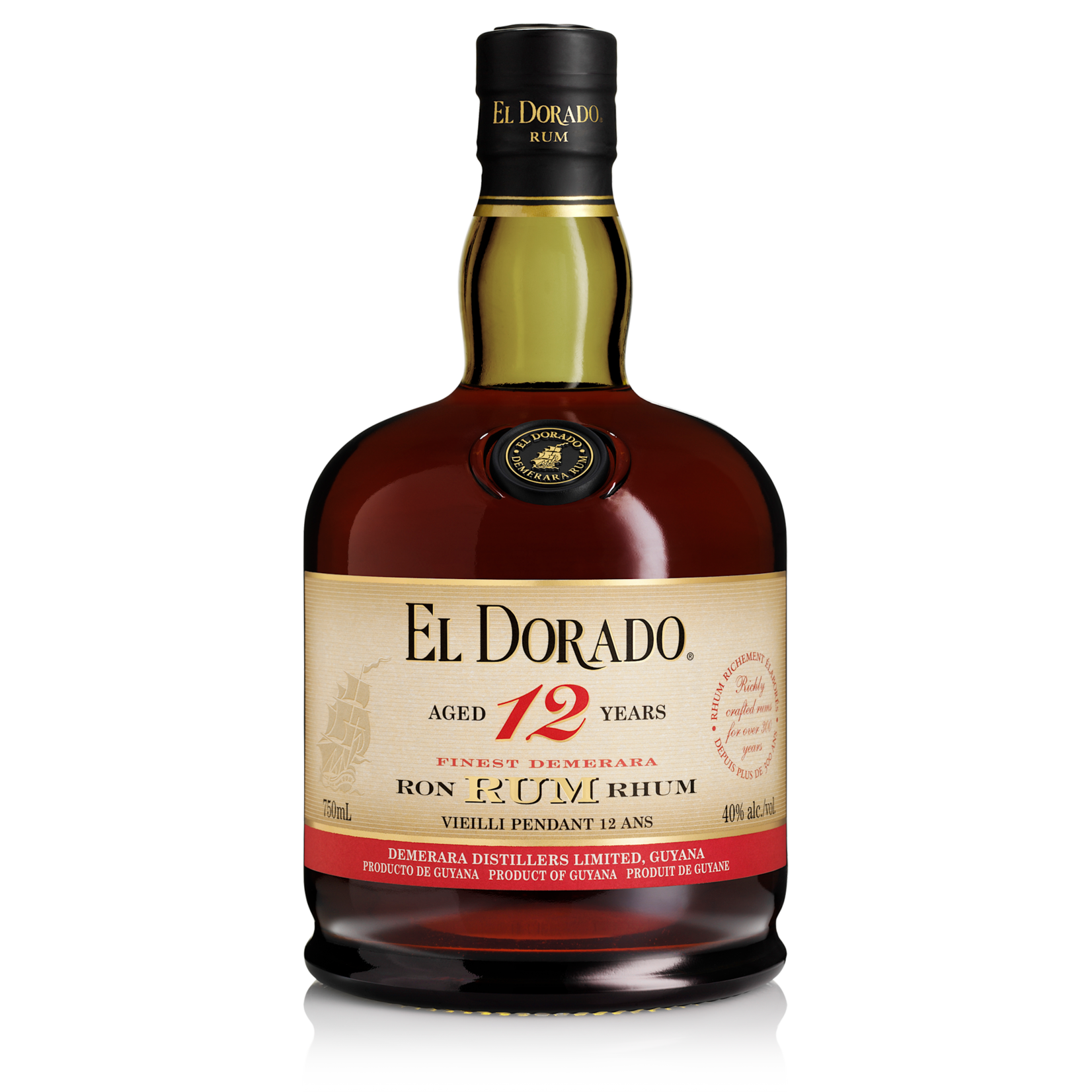 El Dorado Rum El Dorado / 12 Year Old Finest Demerara Rum / 750mL