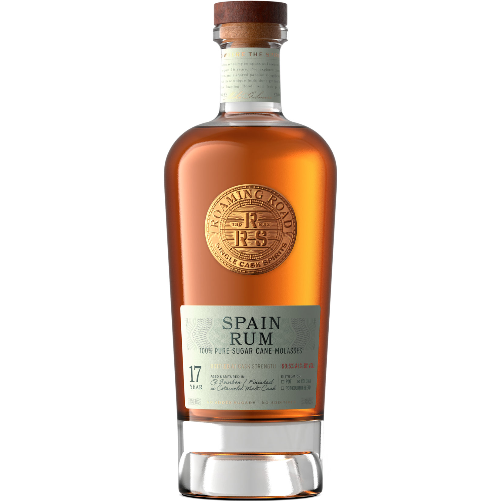 Roaming Road / Spain 17 Year Old Rum / 750mL