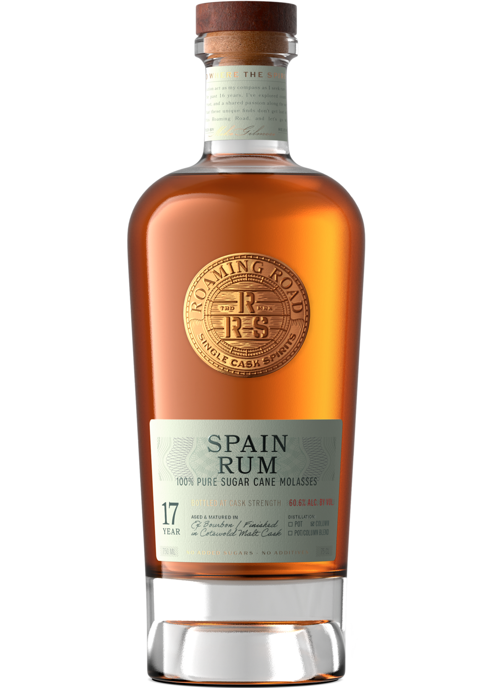 Roaming Road / Spain 17 Year Old Rum / 750mL
