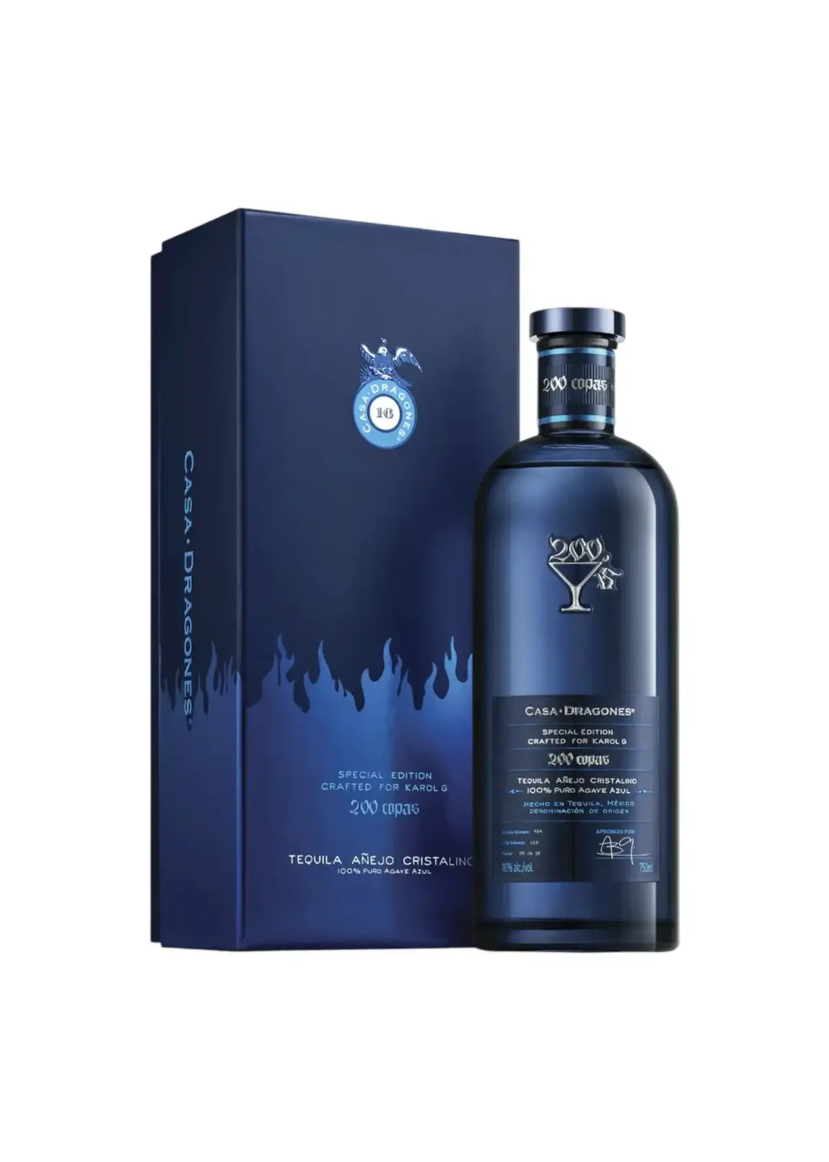 Casa Dragones / 200 Copas Karol G Special Edition Tequila Anejo Cristalino / 750mL
