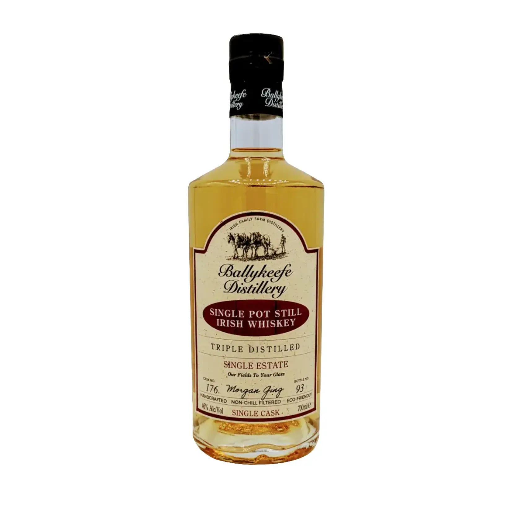 Ballykeefe Distillery / Triple Distilled Single Pot Still Irish Whiskey / 700mL