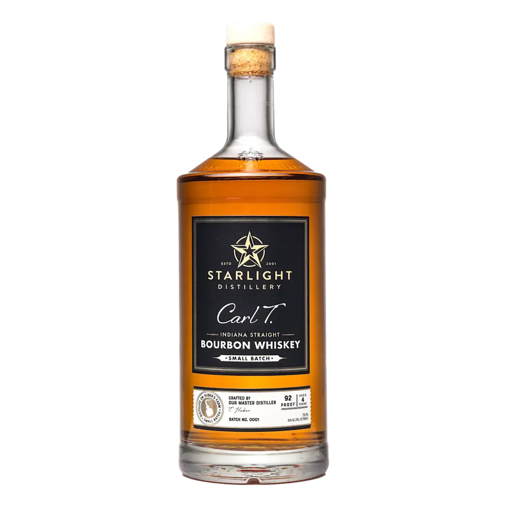 Starlight Distillery / Carl T Straight Bourbon Whiskey / 750mL