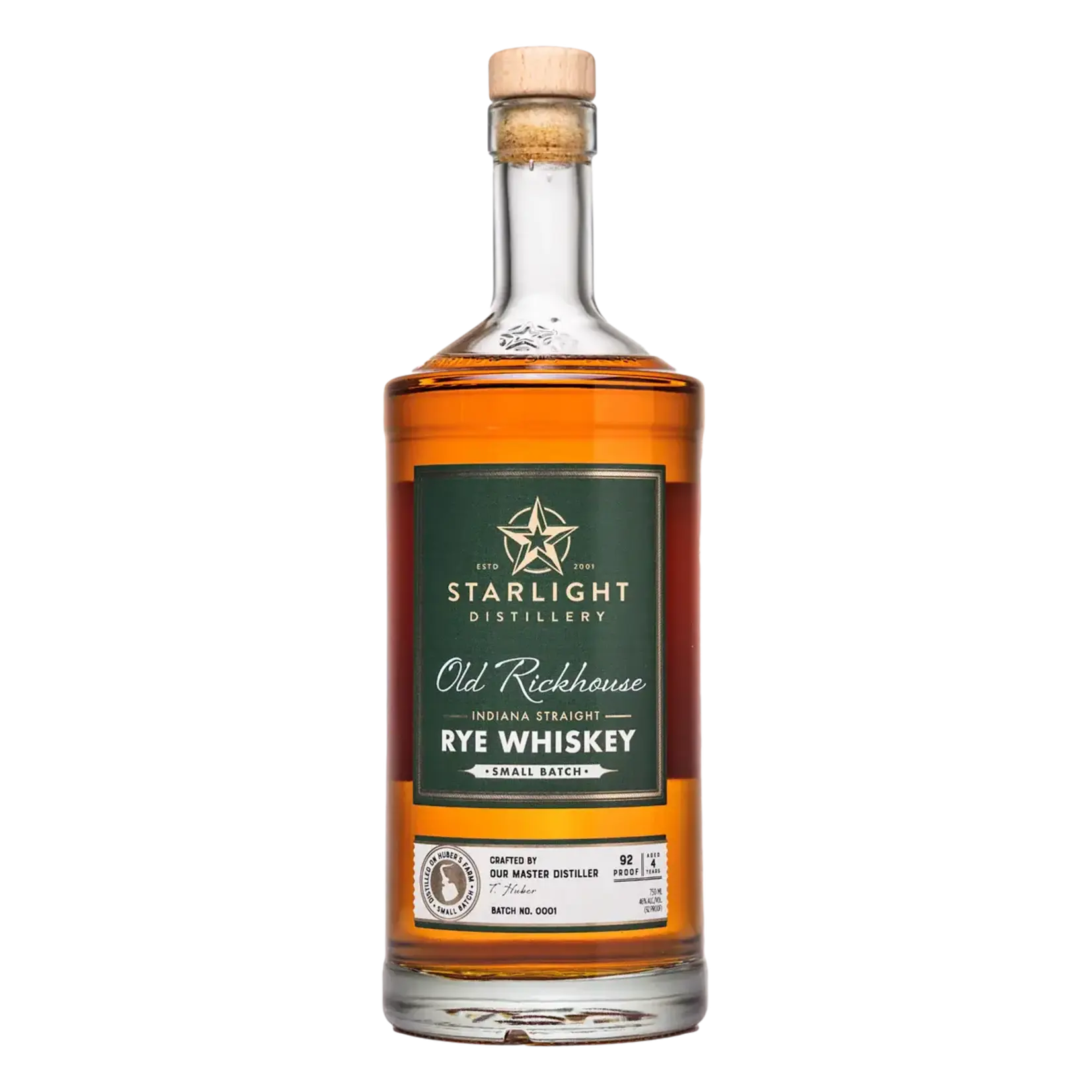 Starlight Distillery / Rickhouse Copper Pot Distilled Indiana Straight Rye Whiskey / 750mL