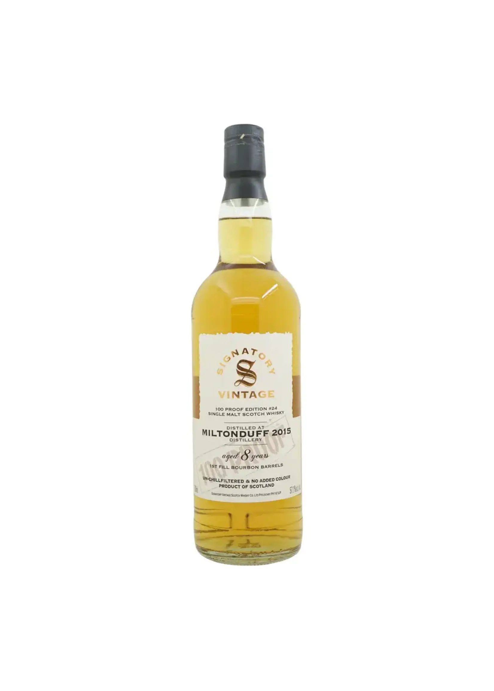 Signatory Signatory / 8 Years Old Miltonduff Single Malt Scotch Whisky / 700mL