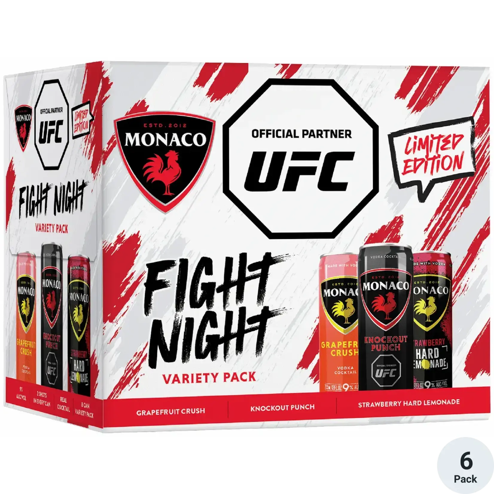 Monaco Monaco / UFC Fight Night Variety Pack / 6x 12oz Cans