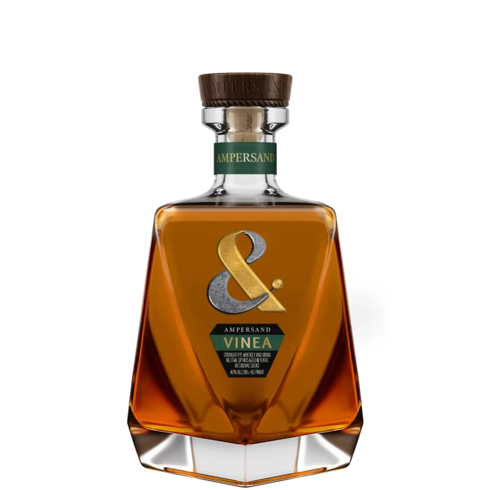 Ampersand Distilling / 8 Years Old In Cognac Casks Vinea Straight Rye Whiskey And Grain Neutral Spirits / 750mL