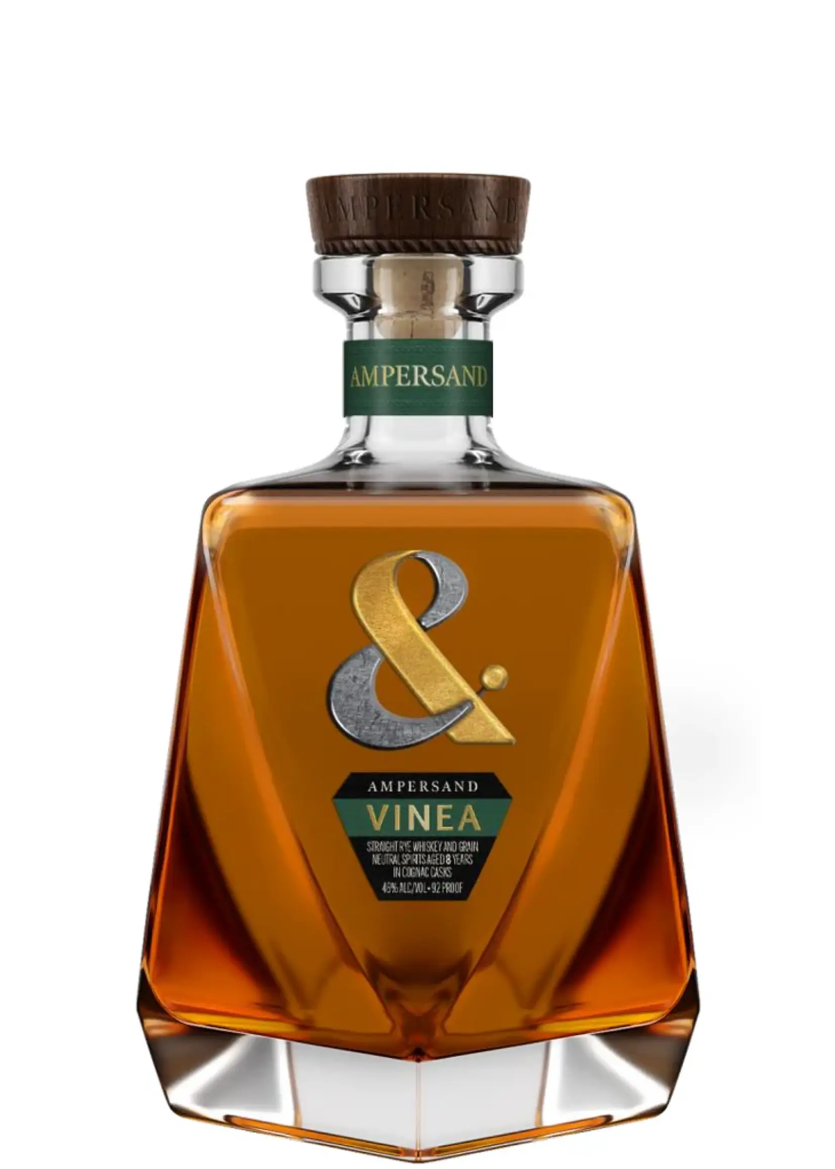 Ampersand Distilling / 8 Years Old In Cognac Casks Vinea Straight Rye Whiskey And Grain Neutral Spirits / 750mL