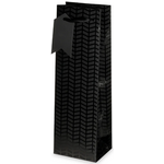 True Brands Matte Black Single Bottle Wine Bag