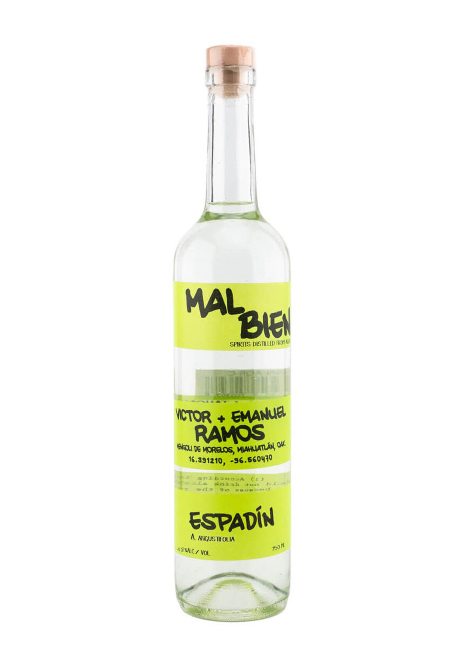 Mezcal Mal Bien / Victor + Emanuel Ramos Espadin / 750mL