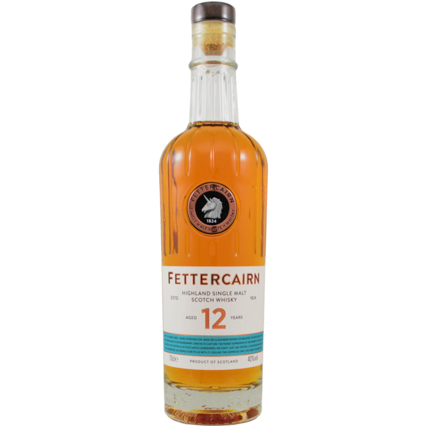 Fettercairn / 12 Years Old Highland Single Malt Scotch Whisky / 700mL