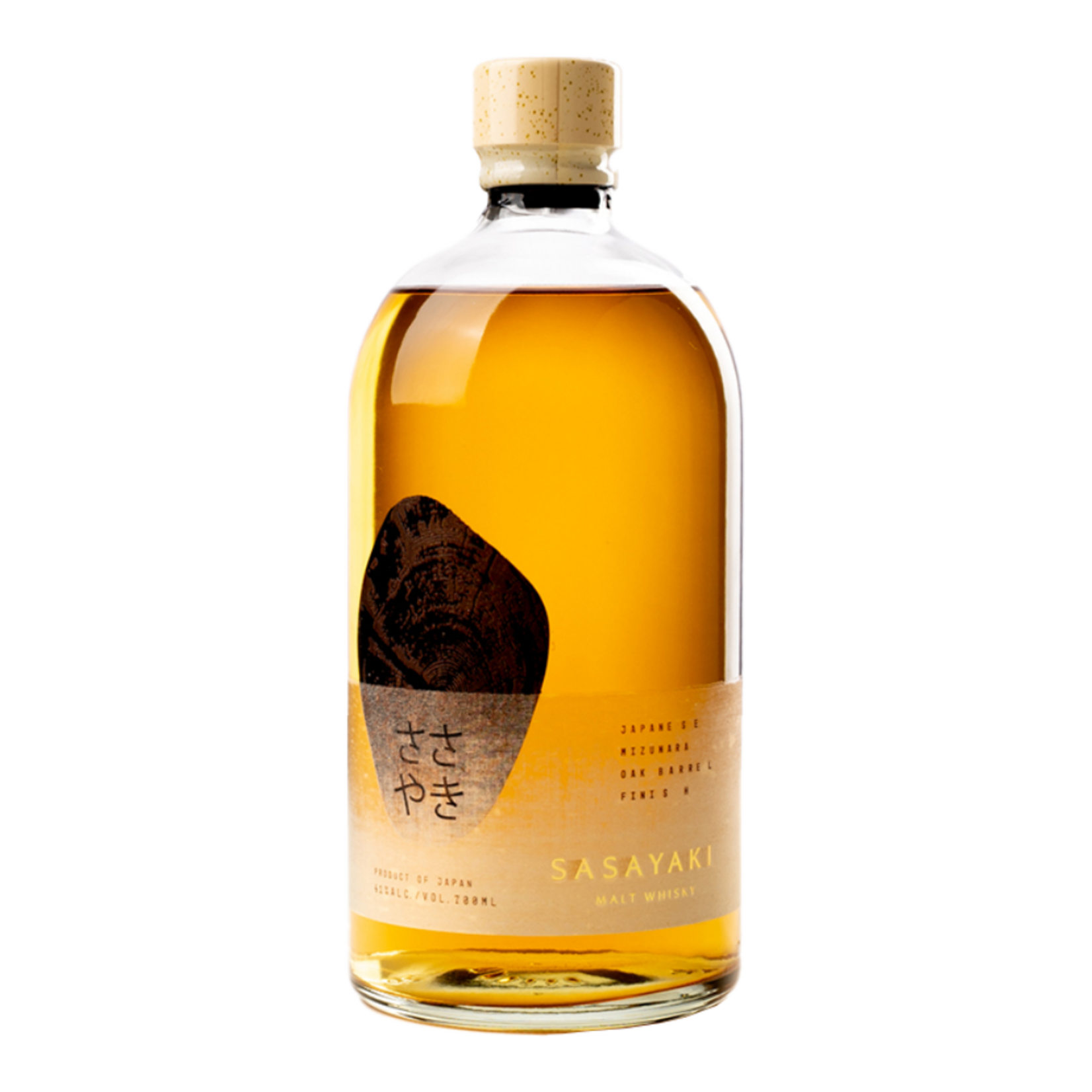 Sasayaki / Mizunara Oka Barrel Finish Malt Japanese Whiskey / 700mL