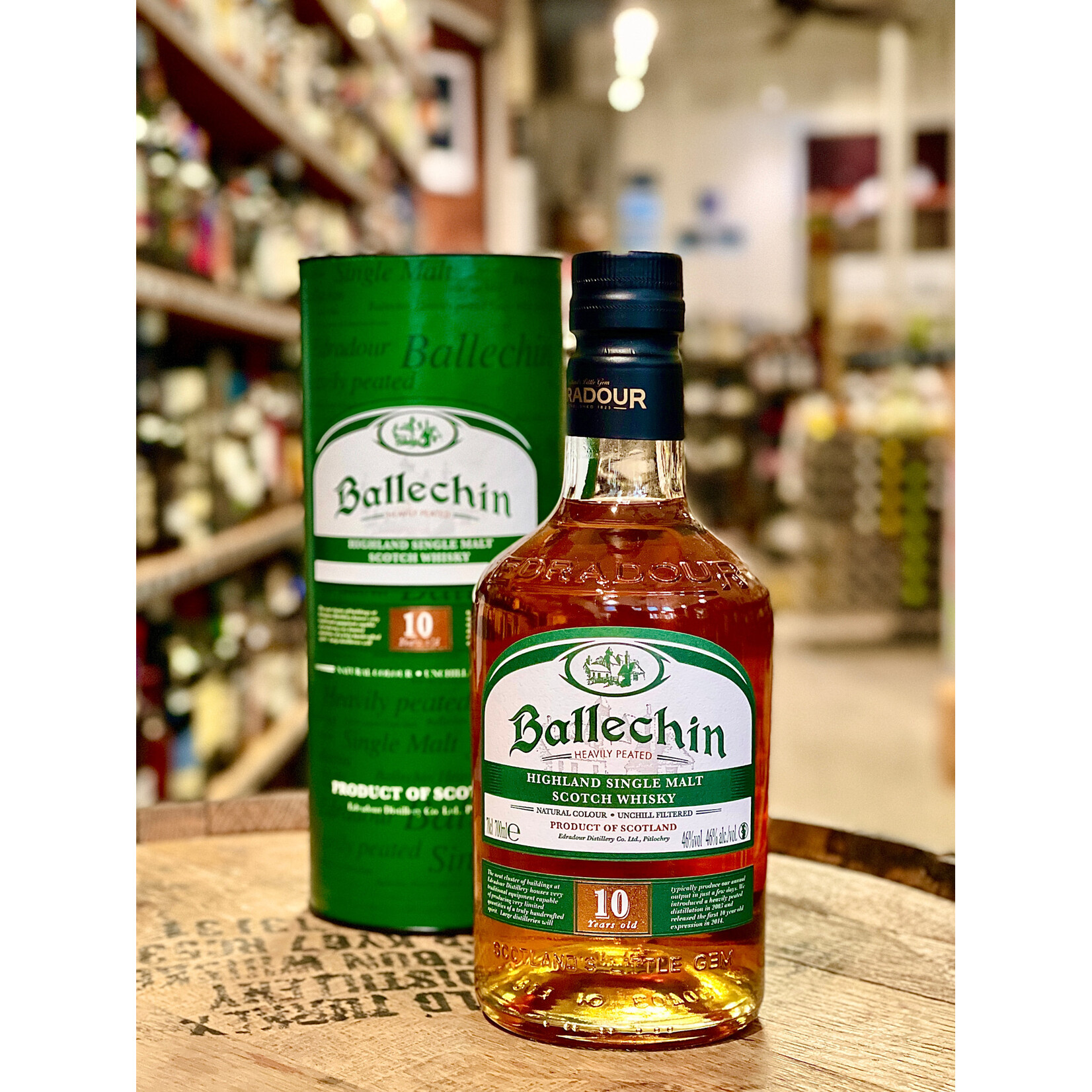 Ballechin / 10 Years Old Heavily Peated Highland Single Malt Scotch Whisky 92 Proof / 700mL
