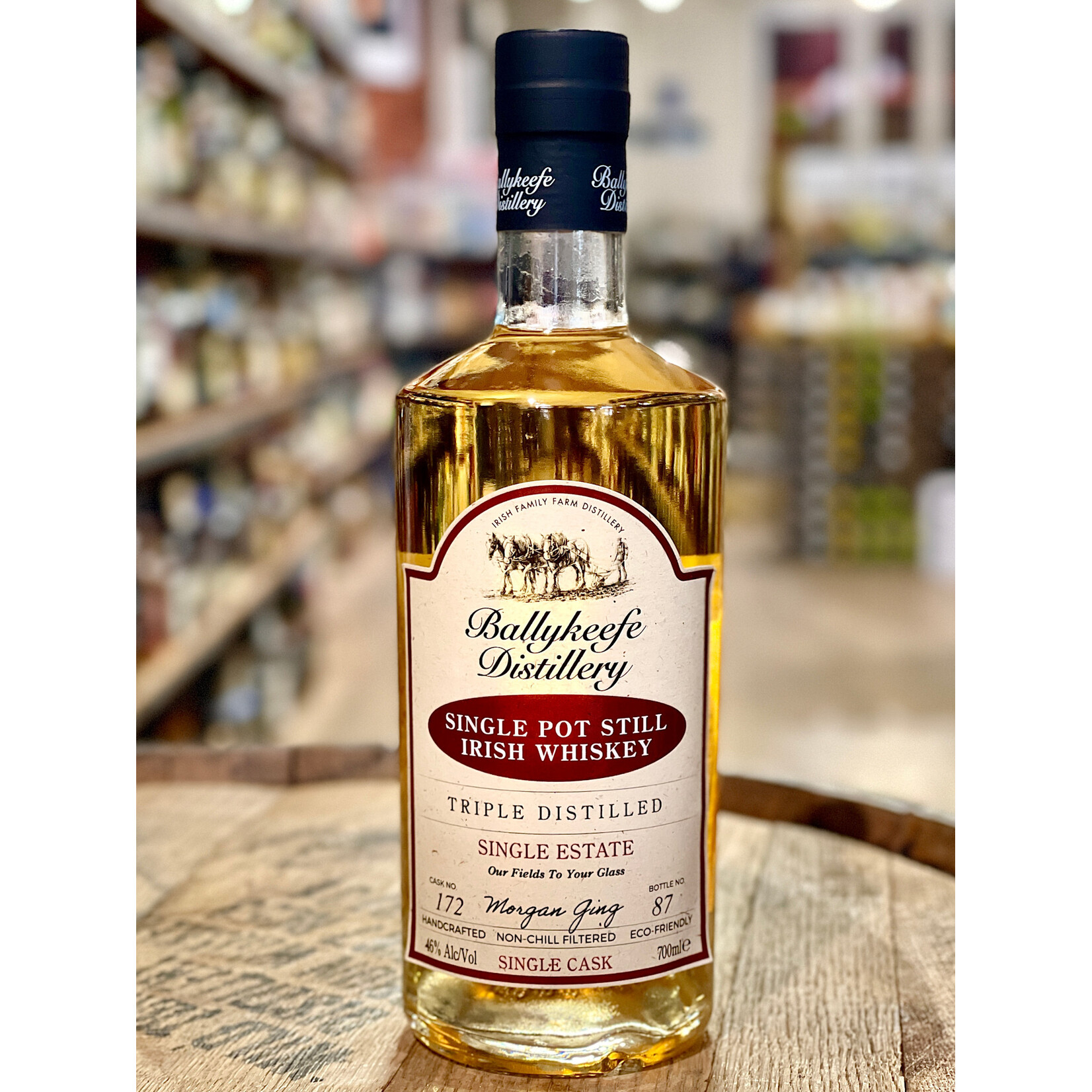 Ballykeefe Distillery / Triple Distilled Single Pot Still Irish Whiskey / 700mL