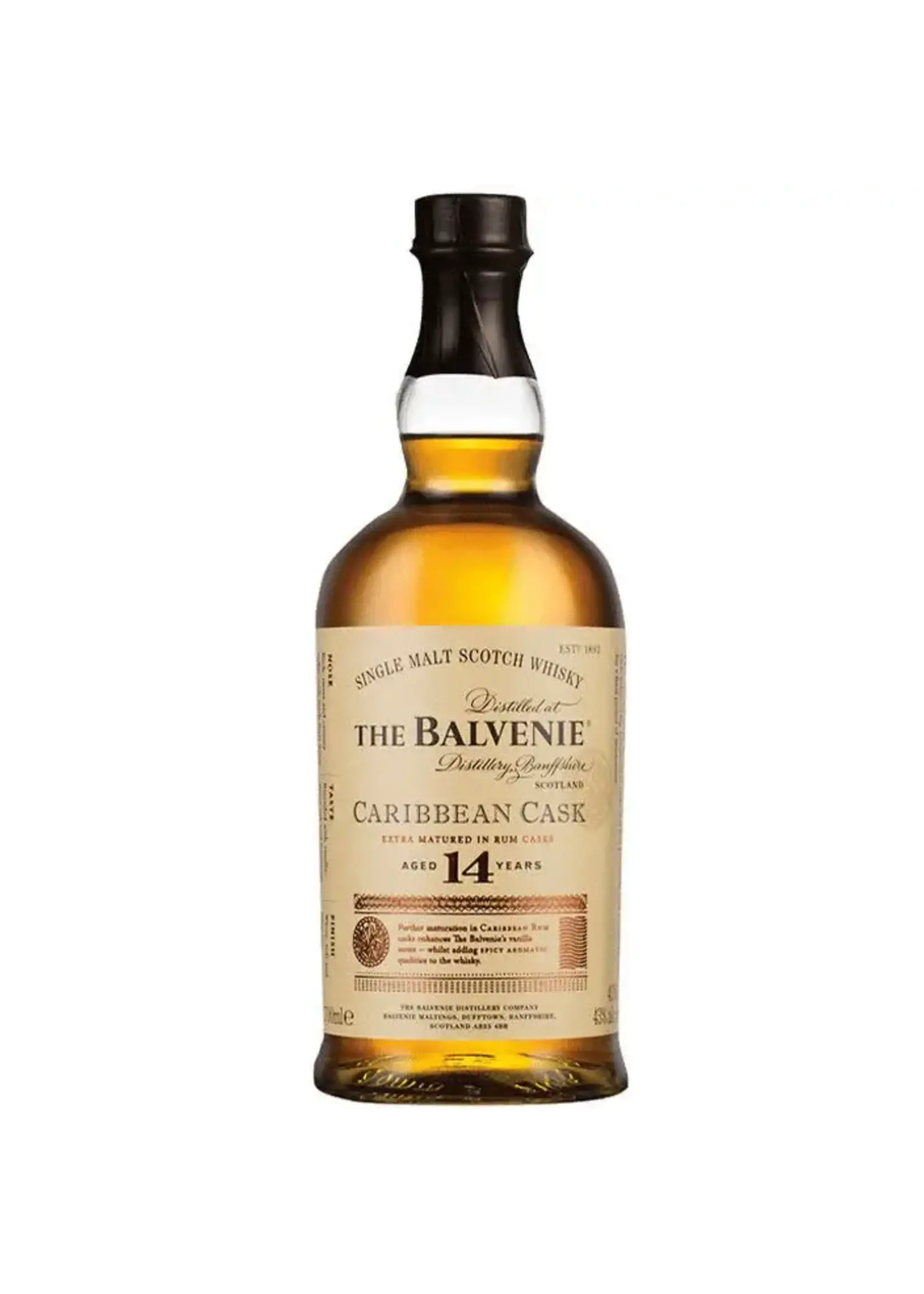 Balvenie The Balvenie / 14 Years Old Caribbean Cask Single Malt Scotch Whisky / 50mL